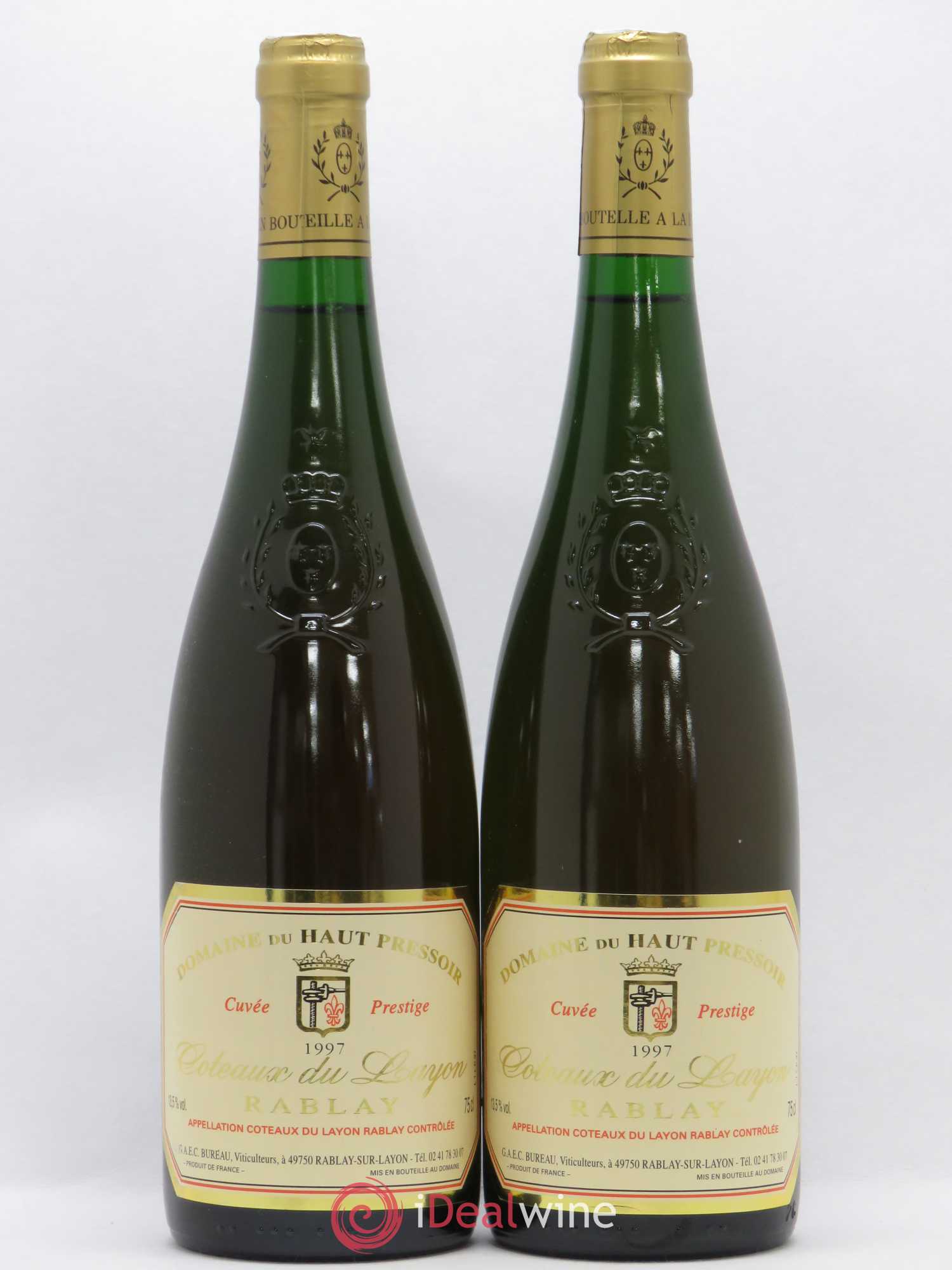 Coteaux du Layon Rablay sur Layon - Bureau cuvée Prestige Haut Pressoir 1997 - Lotto di 2 bottiglie - 0