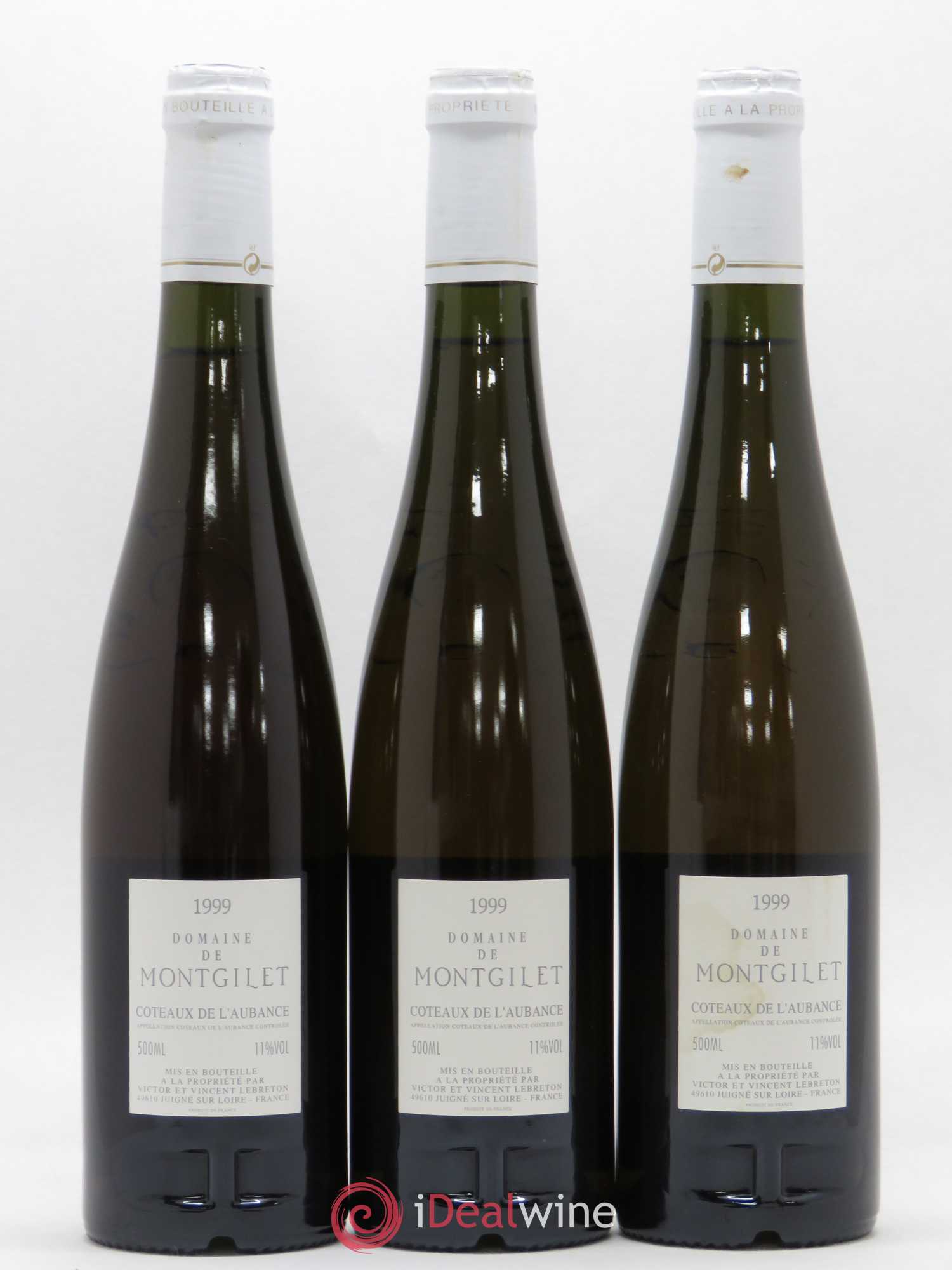 Coteaux de l'Aubance Montgilet (Domaine de) Cuvée Les trois chistes 1999 - Lotto di 3 bottiglie - 1