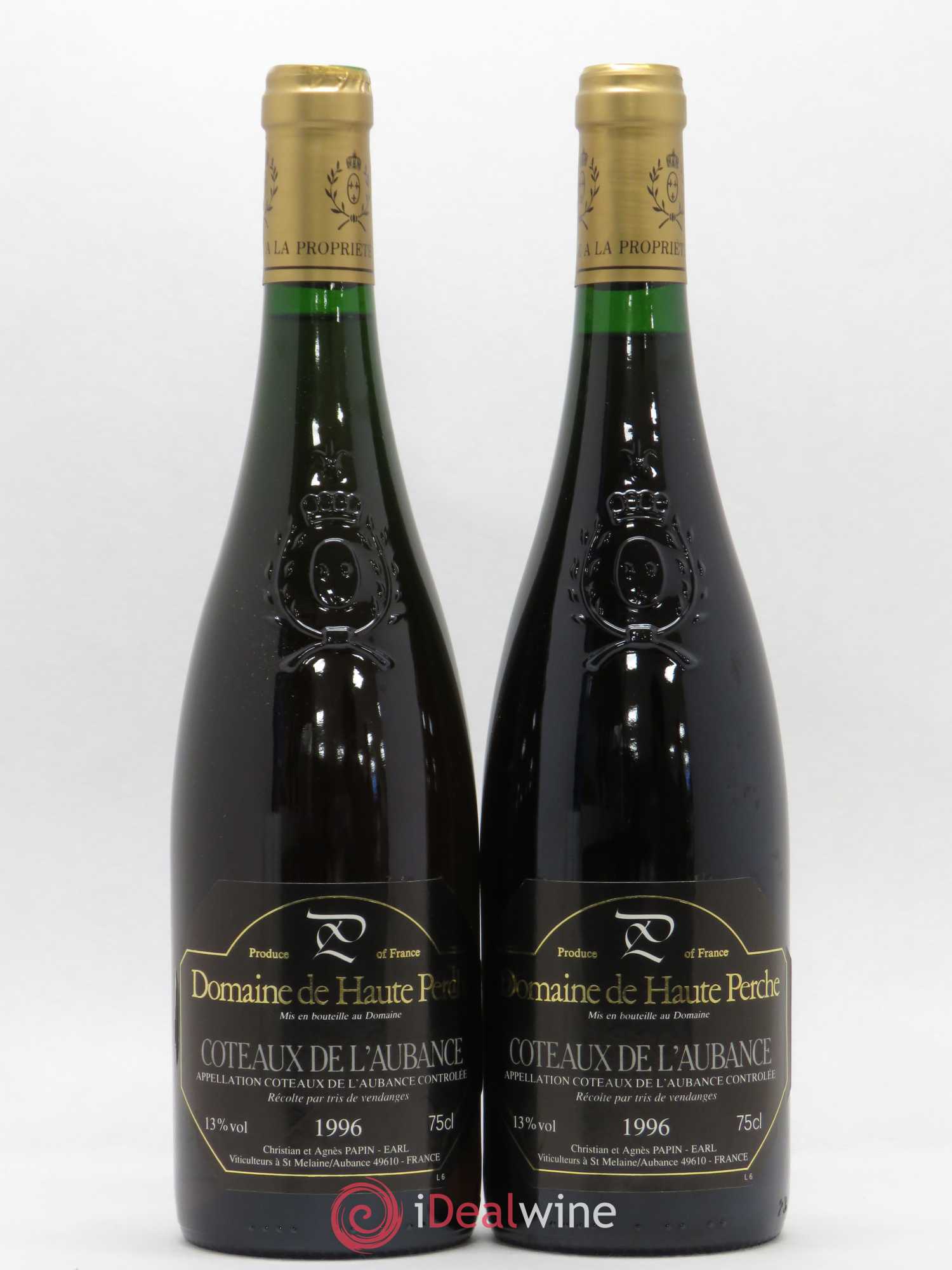 Coteaux de l'Aubance Domaine de Haute Perche 1996 - Posten von 2 Flaschen - 0