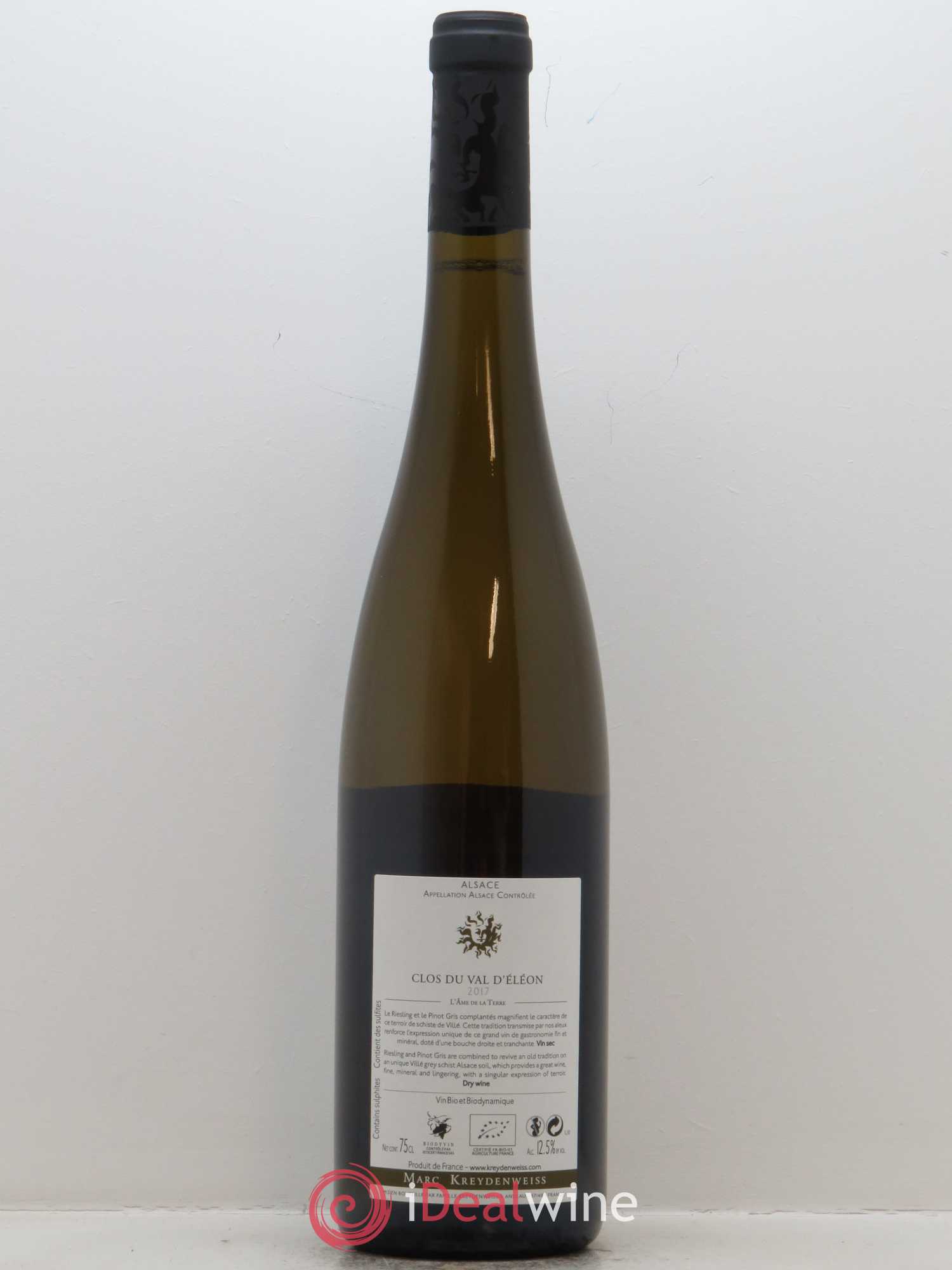Alsace Clos du Val d'Eléon Marc Kreydenweiss 2017 - Lot de 1 bouteille - 1