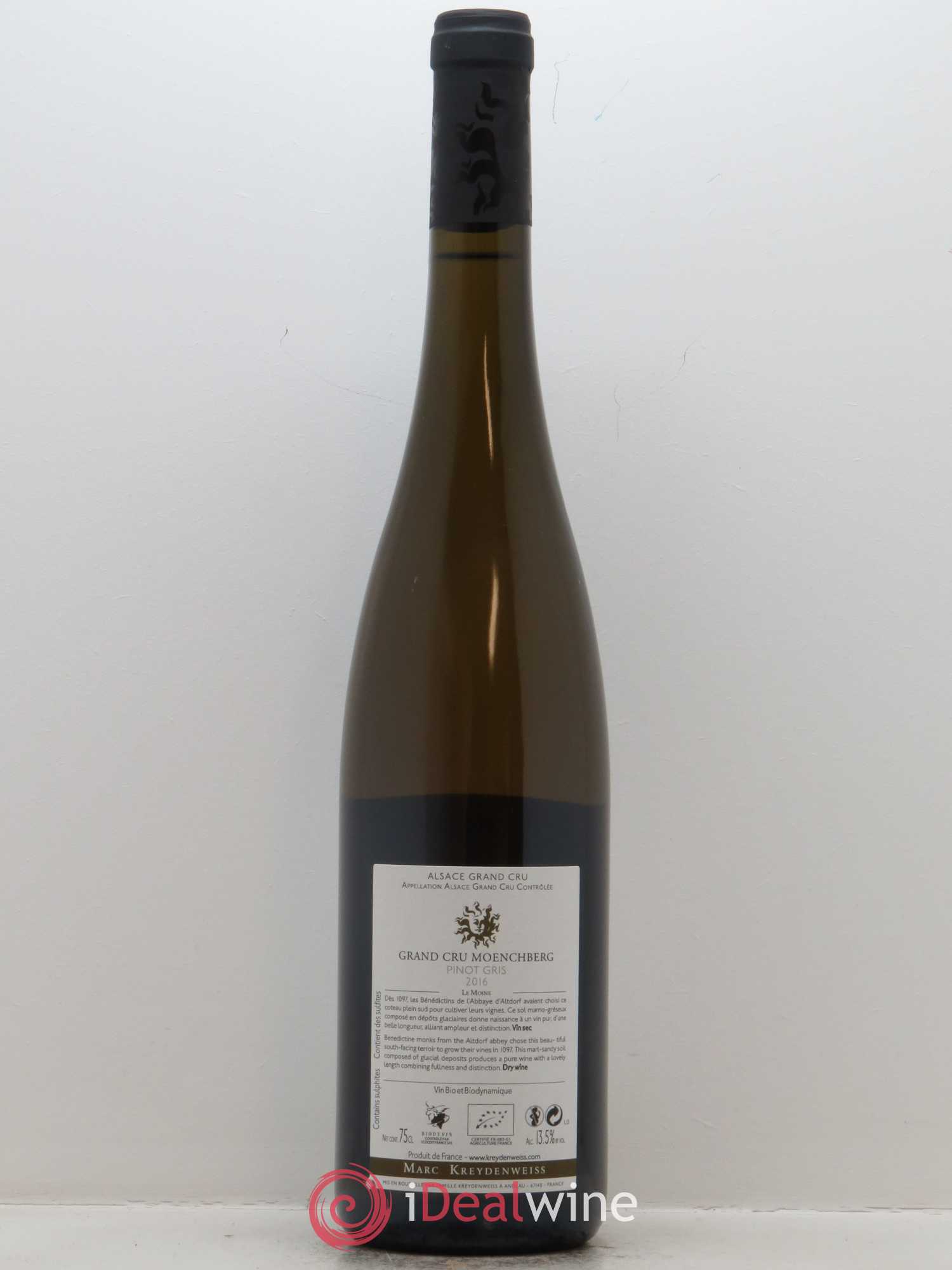 Alsace Pinot Gris Grand cru Moenchberg Marc Kreydenweiss 2016 - Lot de 1 bouteille - 1