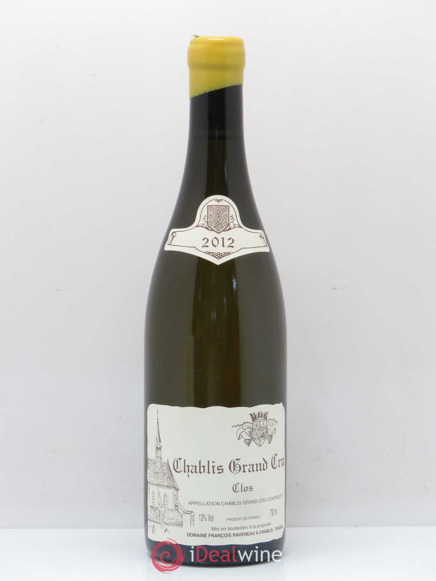 Chablis Grand Cru Clos Raveneau (Domaine) 2012 - Lot de 1 bouteille - 0
