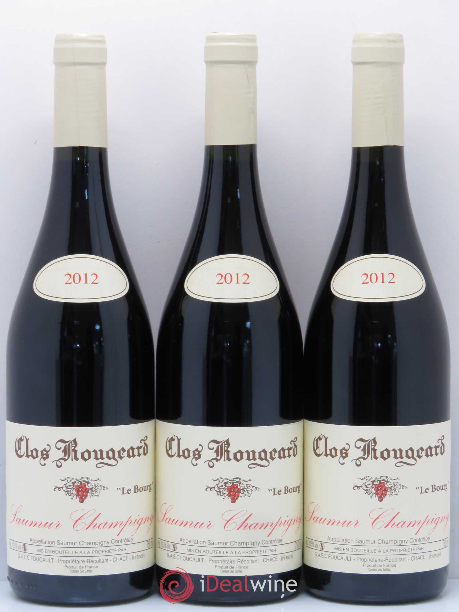 Saumur-Champigny Le Bourg Clos Rougeard 2012 - Lot de 3 bouteilles - 0