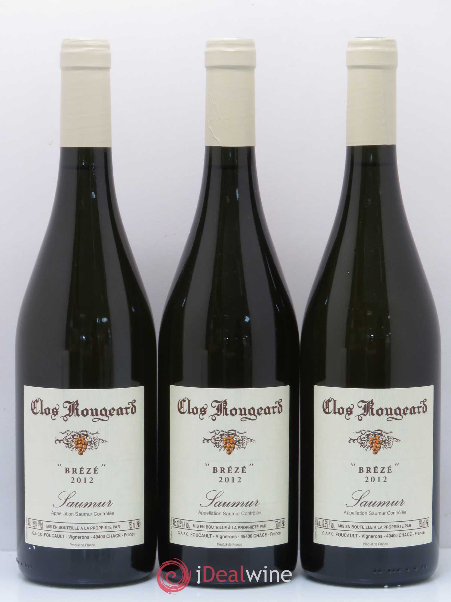 Saumur Brézé Clos Rougeard 2012 - Posten von 3 Flaschen - 0