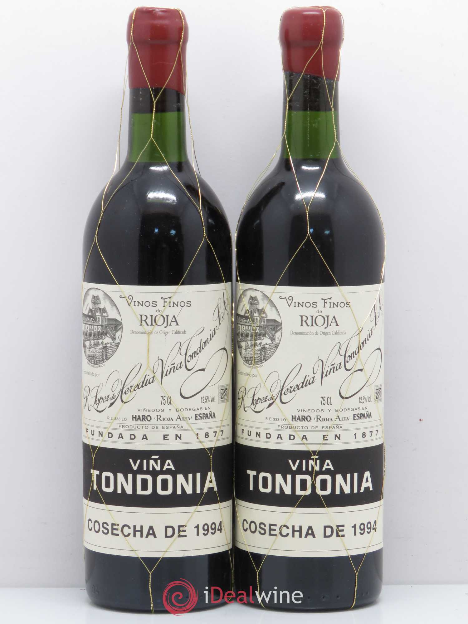 Rioja DOCA Vina Tondonia Gran Reserva Lopez de Heredia 1994 - Lotto di 2 bottiglie - 0