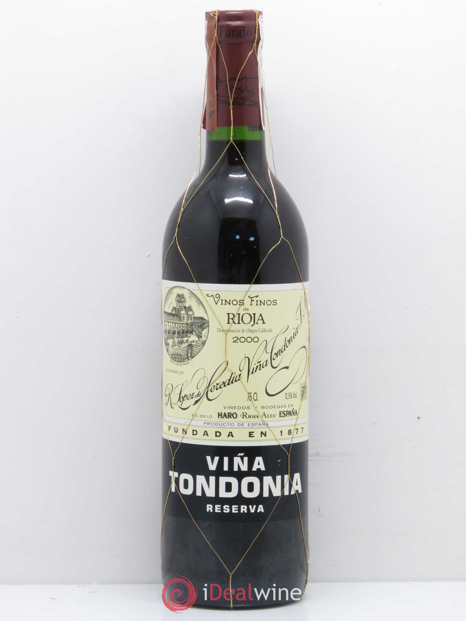 Rioja DOCA Reserva Vina Tondonia R. Lopez de Heredia 2000 - Lot of 1 bottle - 0
