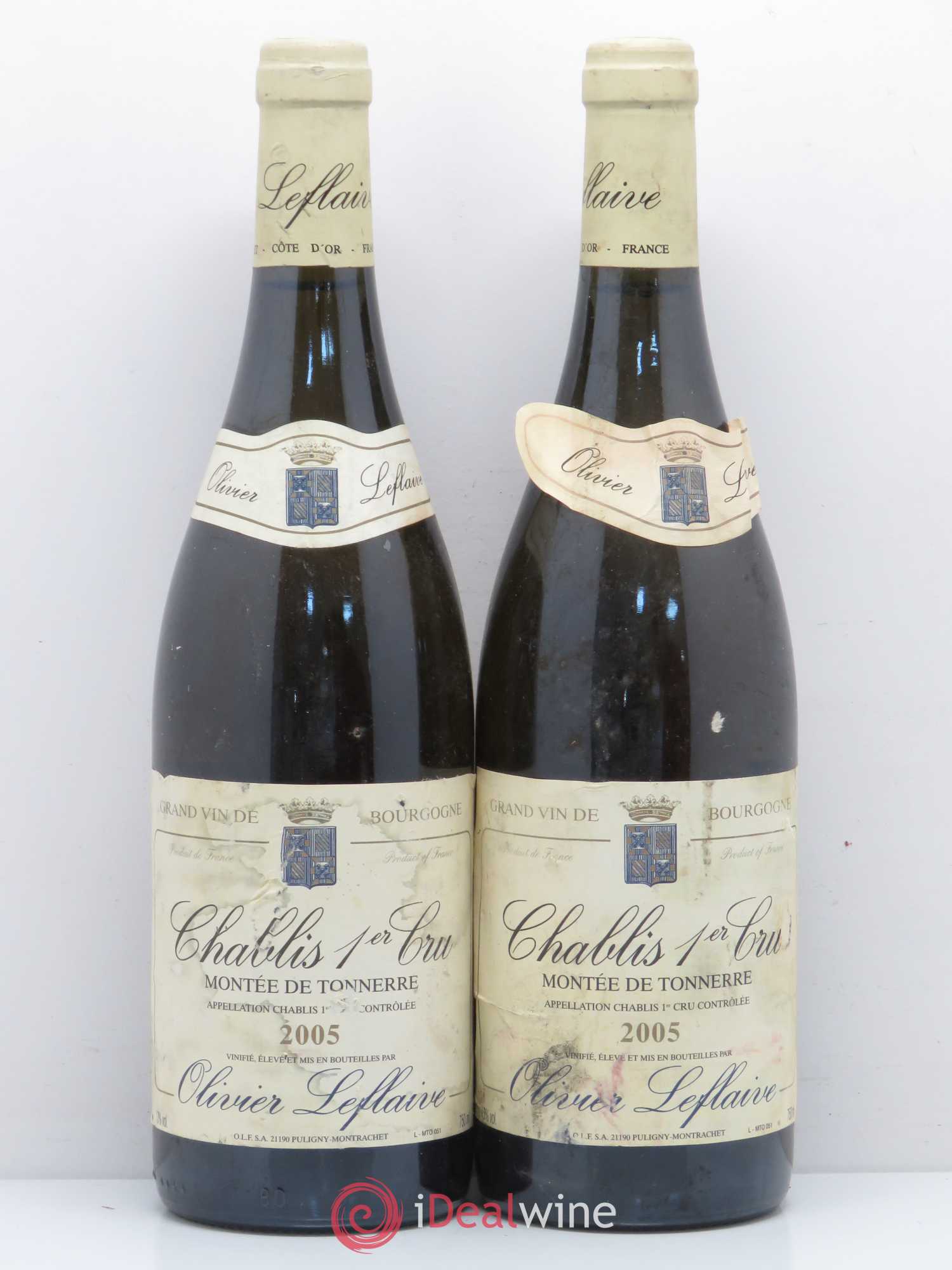 Chablis 1er Cru Montee de Tonnerre Olivier Leflaive 2005 - Posten von 2 Flaschen - 0