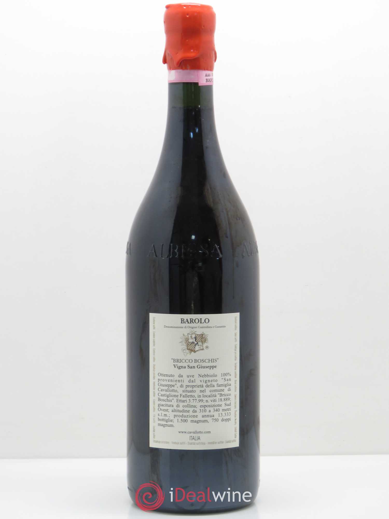 Barolo Cavallotto Riserva Vigna San Giuseppe Bricco Boschis 2001 - Posten von 1 Magnum - 1