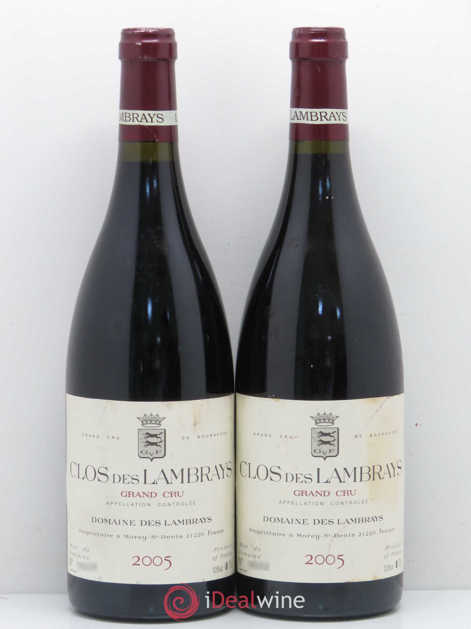 Clos des Lambrays Grand Cru Domaine des Lambrays 2005 - Lot de 2 bouteilles - 0