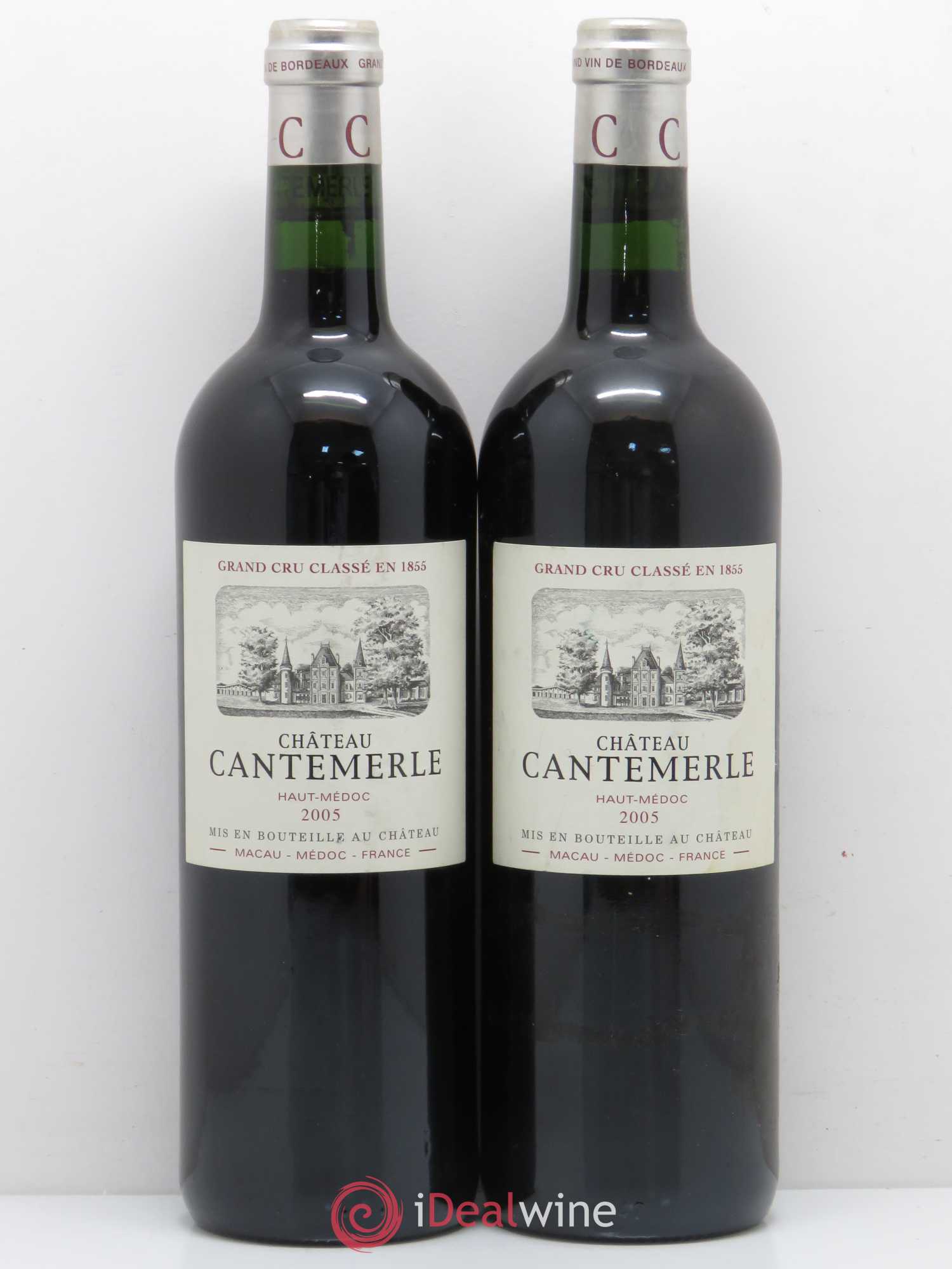 Château Cantemerle 5ème Grand Cru Classé 2005 - Lot de 2 bouteilles - 0