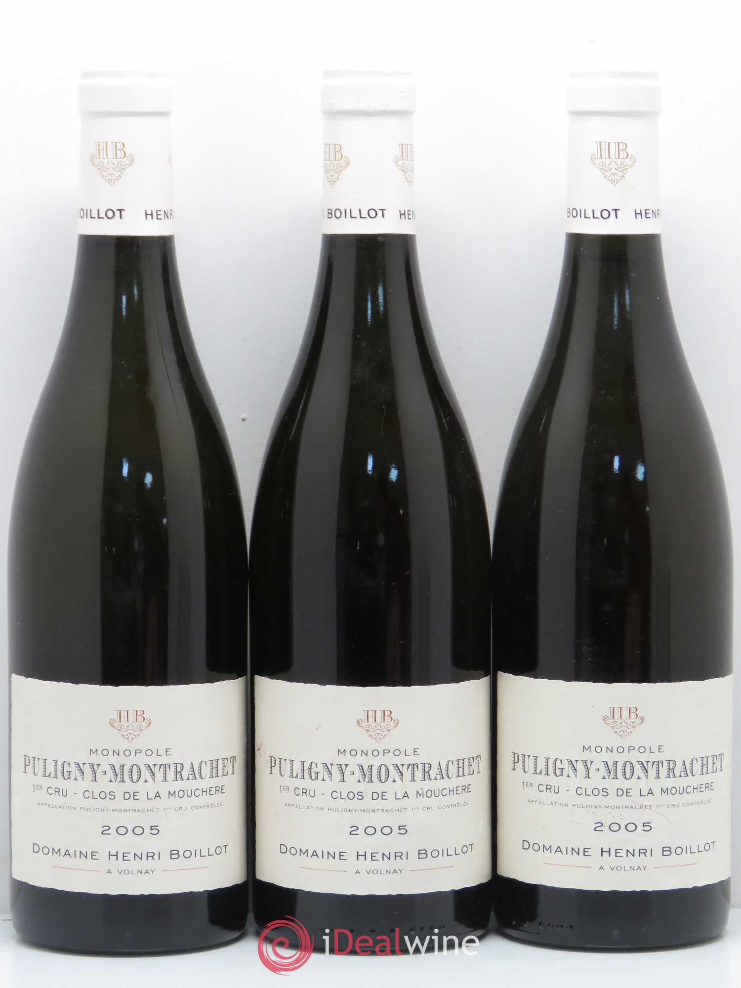 Puligny-Montrachet 1er Cru Clos de la Mouchère Henri Boillot (Domaine) 2005 - Lot de 3 bouteilles - 0