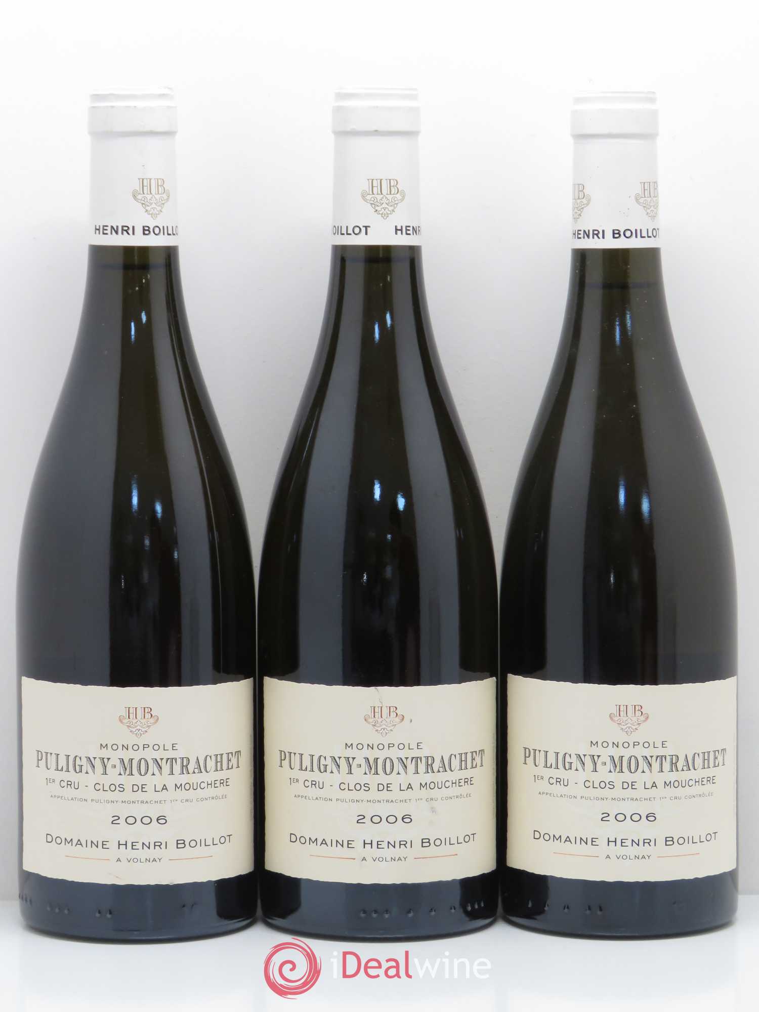 Puligny-Montrachet 1er Cru Clos de la Mouchère Henri Boillot (Domaine) 2006 - Lot de 3 bouteilles - 0