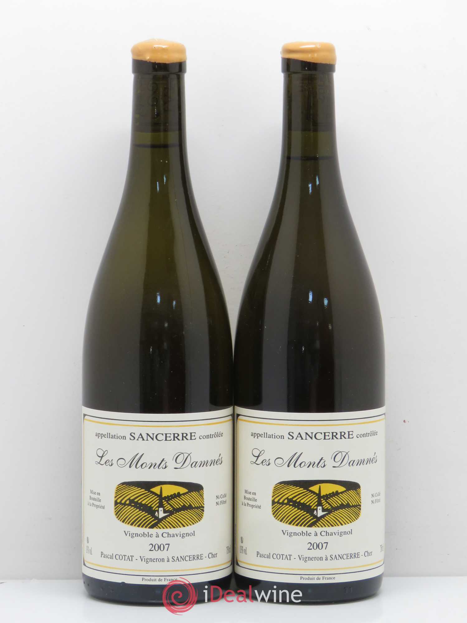 Sancerre Les Monts Damnés Pascal Cotat 2007 - Lot de 2 bouteilles - 0