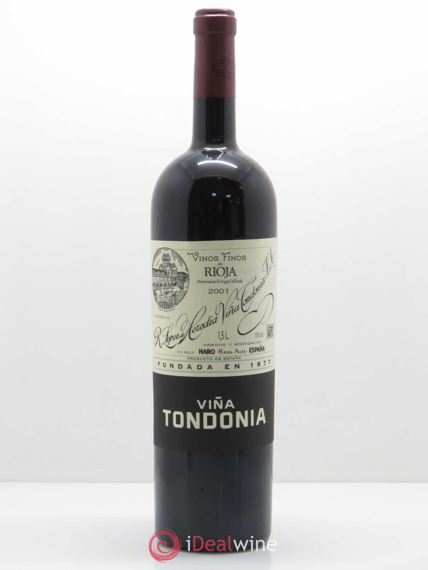 Rioja DOCA Reserva Vina Tondonia R. Lopez de Heredia 2001 - Posten von 1 Magnum - 0