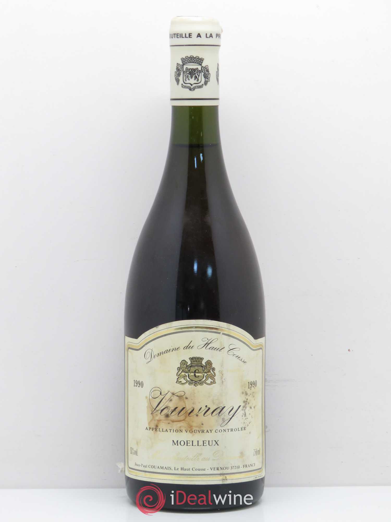 Vouvray Moelleux Domaine du Haut Cousse 1990 - Posten von 1 Flasche - 0