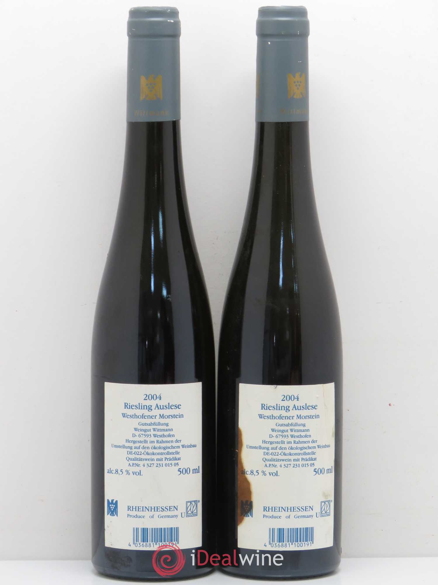 Allemagne Rheingau 2004 - Lotto di 2 bottiglie - 1