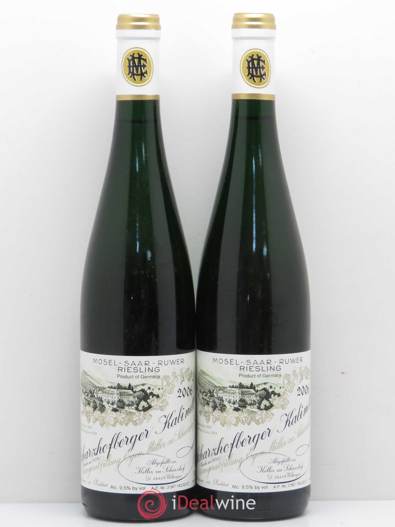 Riesling Scharzhofberger Kabinett Egon Muller 2006 - Lot de 2 bouteilles - 0