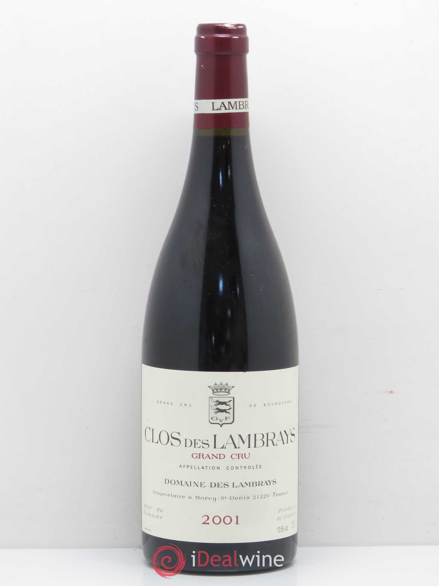 Clos des Lambrays Grand Cru Domaine des Lambrays 2001 - Posten von 1 Flasche - 0