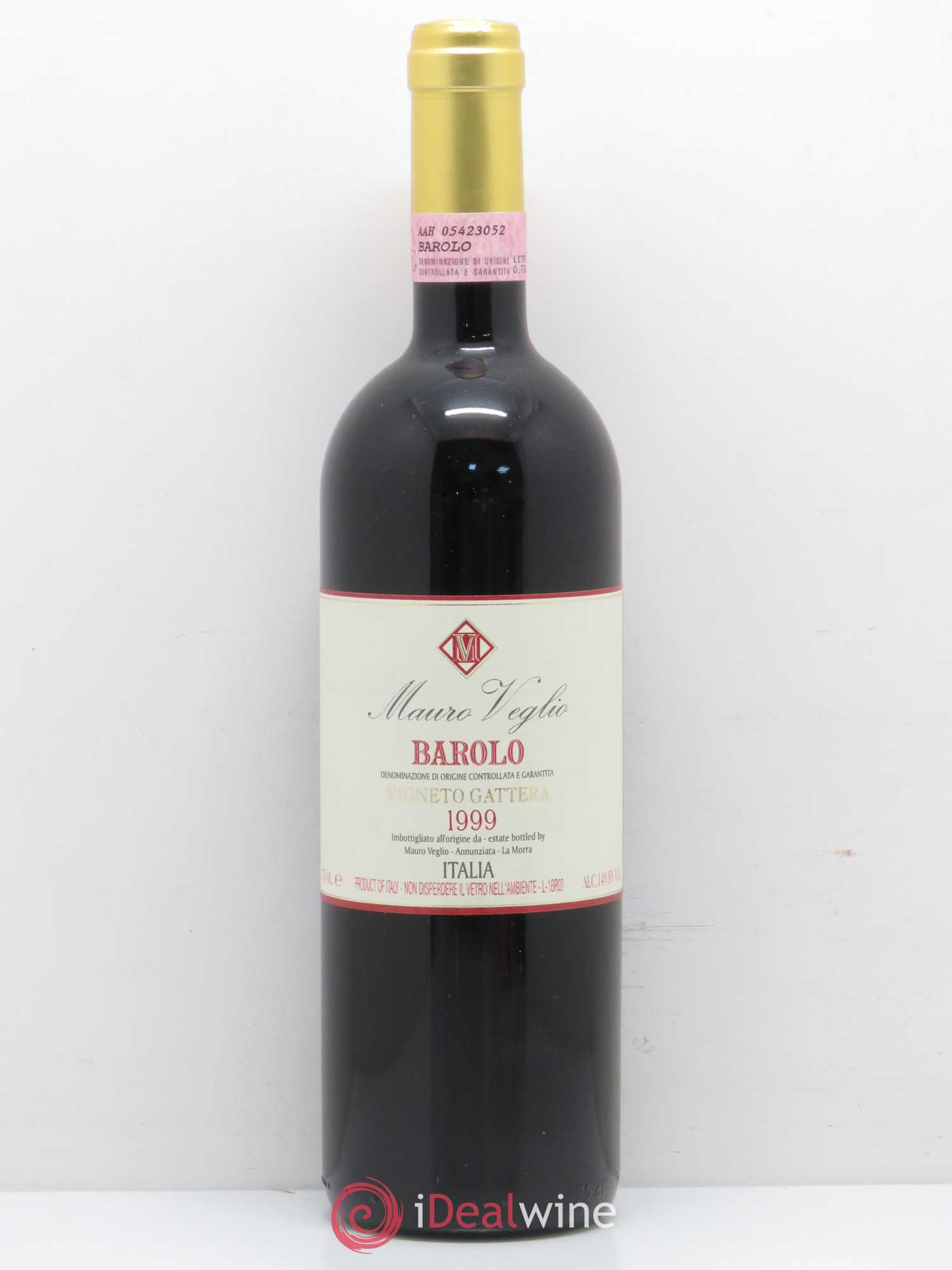 Barolo Vigneto Gattera Mauro Veglio 1999 - Posten von 1 Flasche - 0