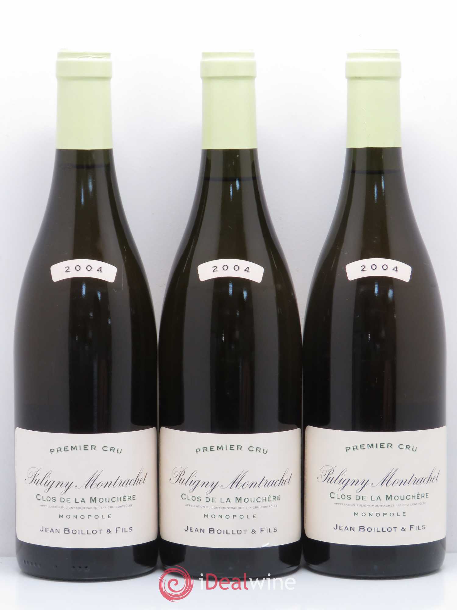Puligny-Montrachet 1er Cru Clos de la Mouchère Jean Boillot 2004 - Posten von 3 Flaschen - 0