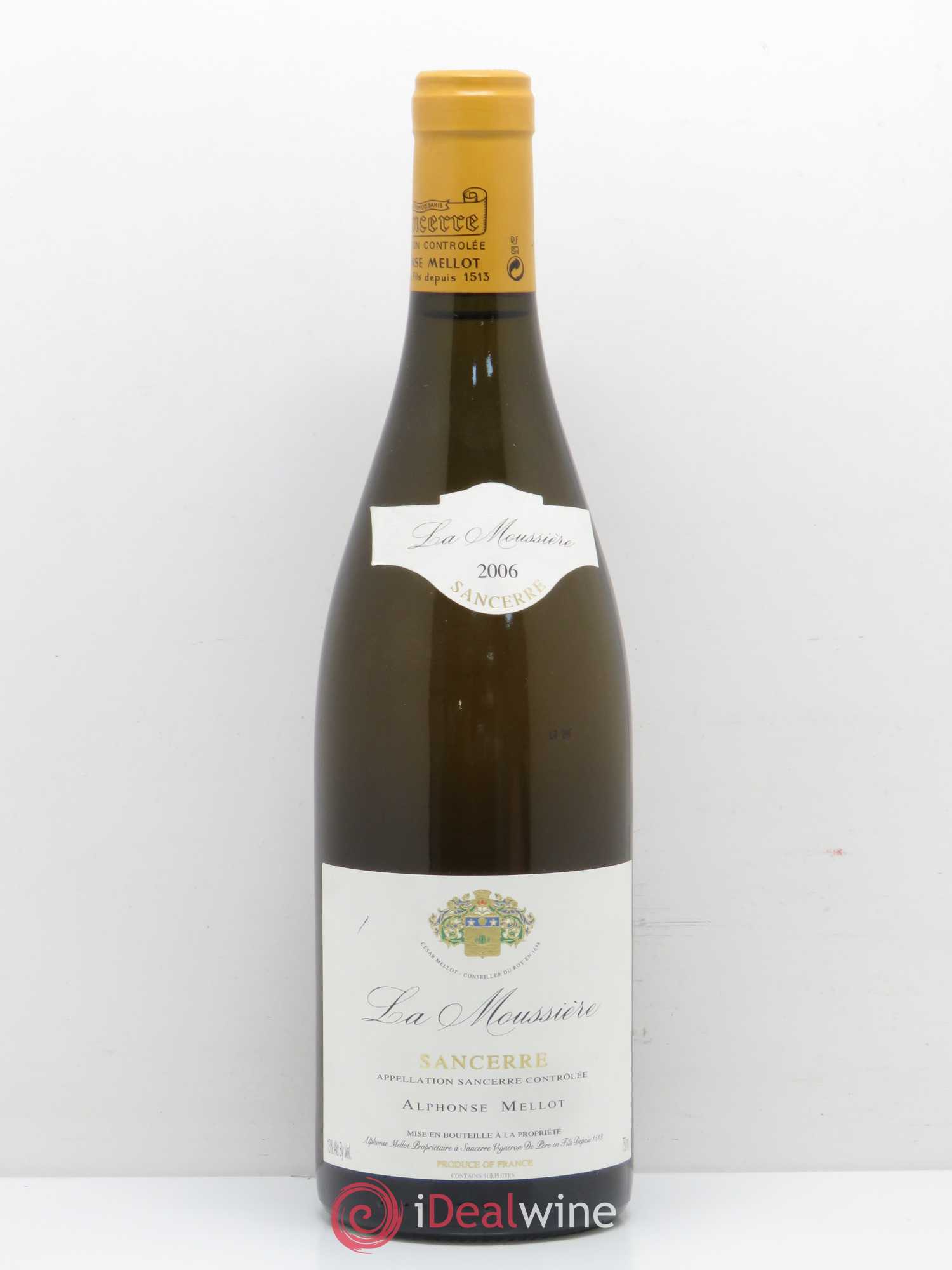 Sancerre La Moussière Alphonse Mellot 2006 - Lot de 1 bouteille - 0