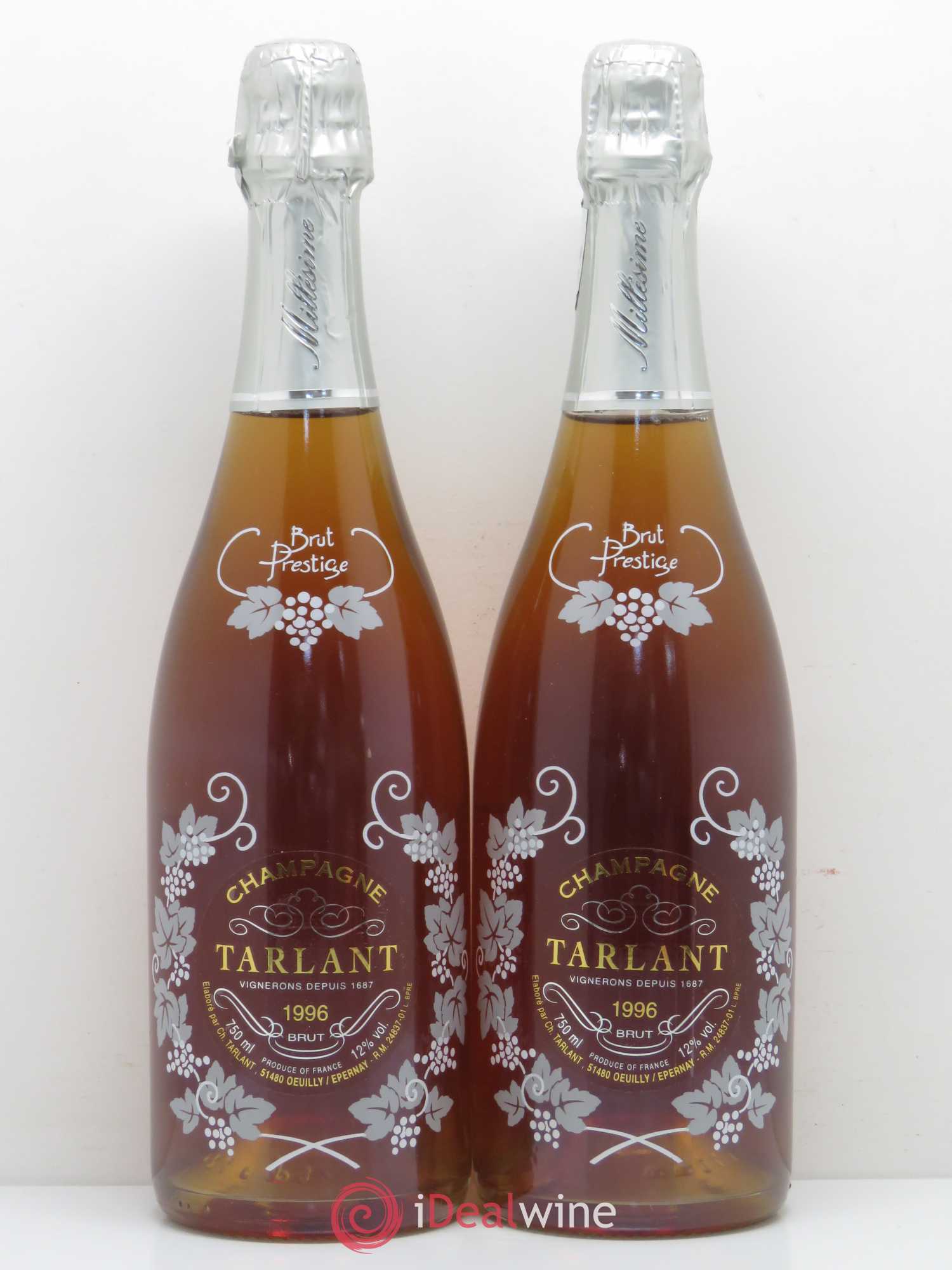 Champagne - Tarlant Prestige 1996 - Lot de 2 bouteilles - 0