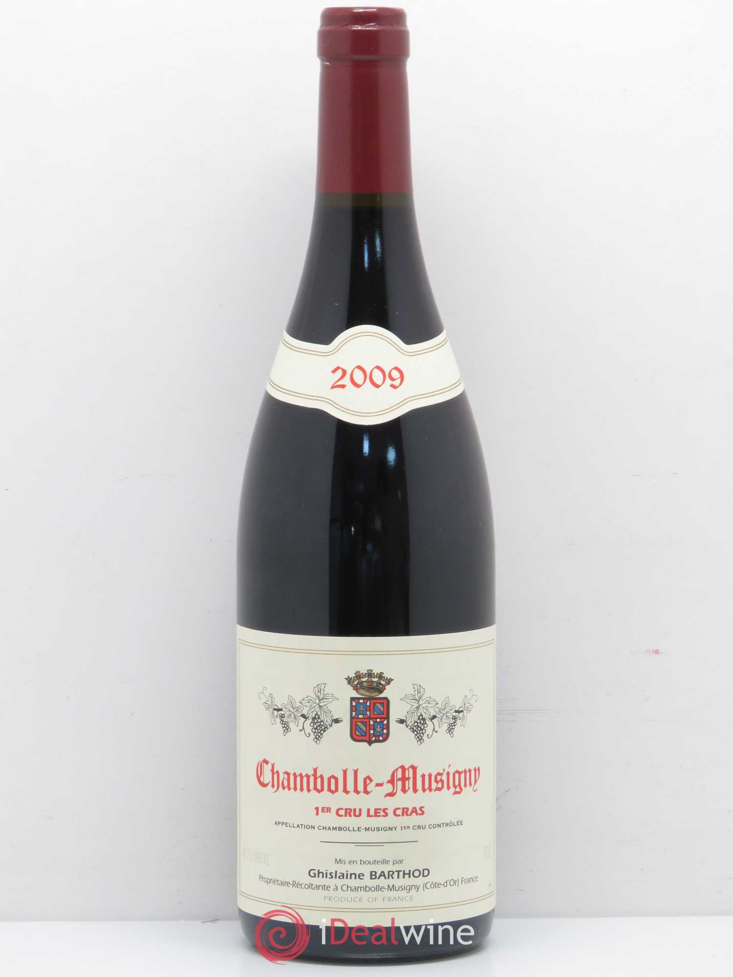 Chambolle-Musigny 1er Cru Les Cras Ghislaine Barthod 2009 - Lot de 1 bouteille - 0