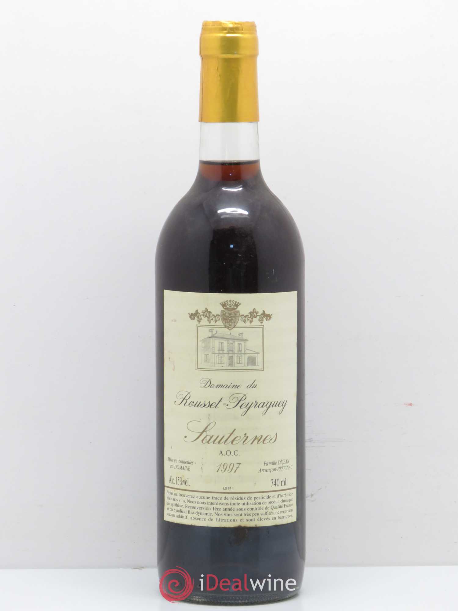 Sauternes Rousset Peyraguey 1997 - Lot de 1 bouteille - 0