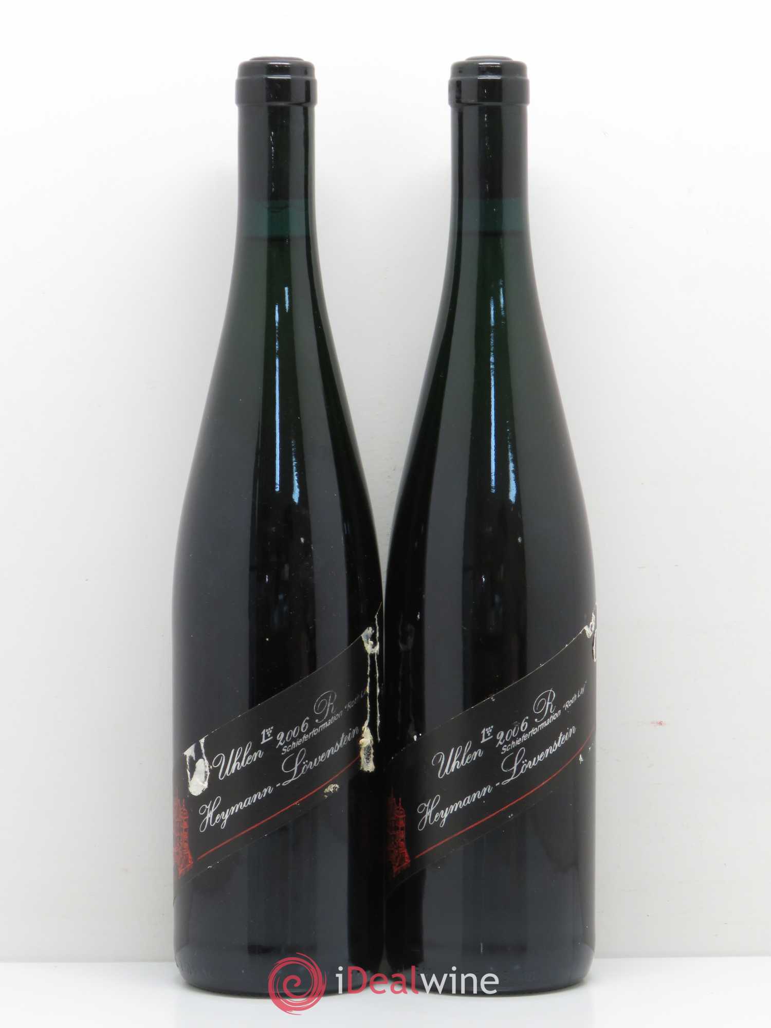 Allemagne Rheingau Riesling Winningen Uhlen R Schieferformation Roth Lay Heymann Lowenstein 2006 - Posten von 2 Flaschen - 0