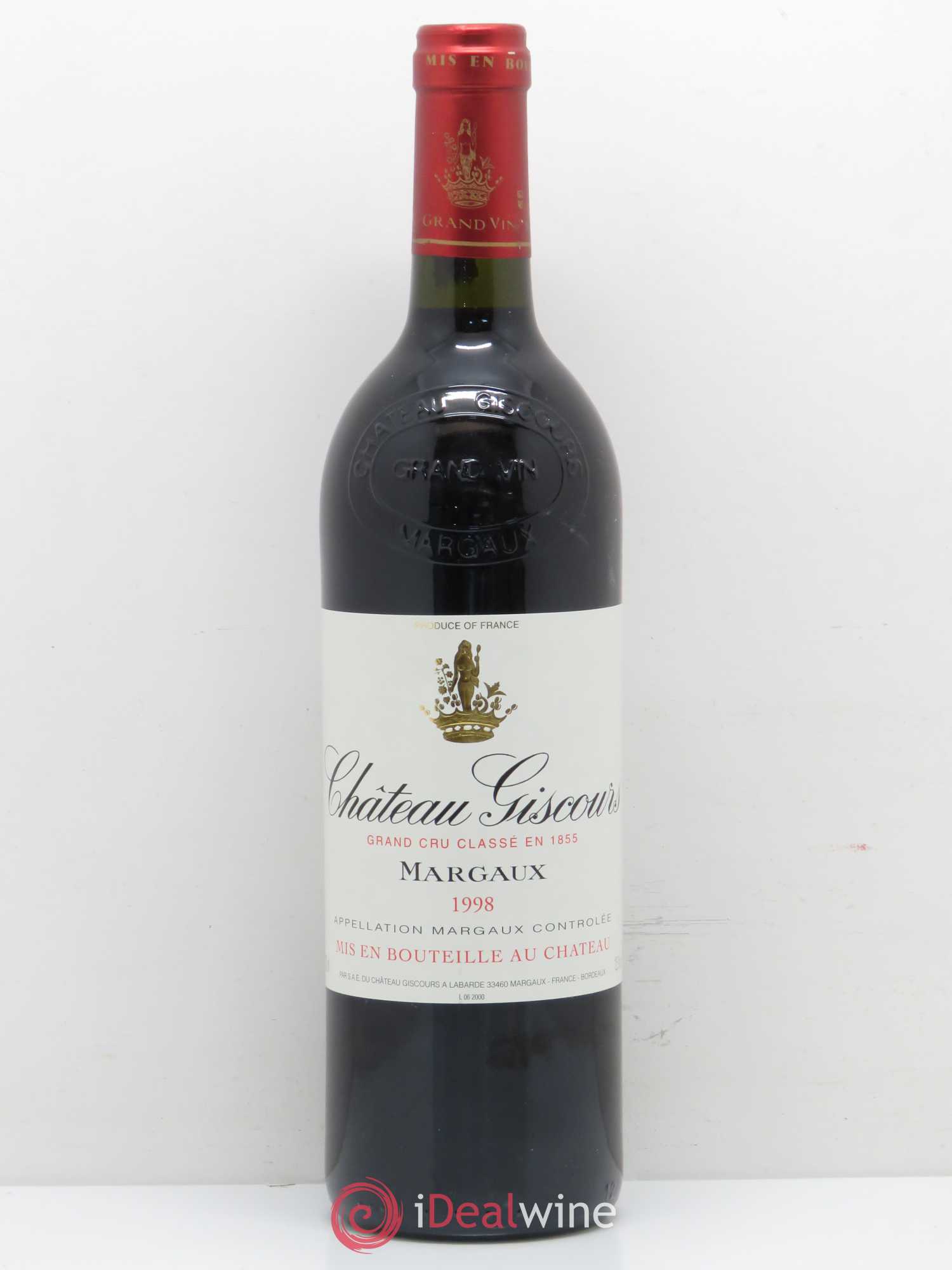 Château Giscours 3ème Grand Cru Classé 1998 - Lot de 1 bouteille - 0