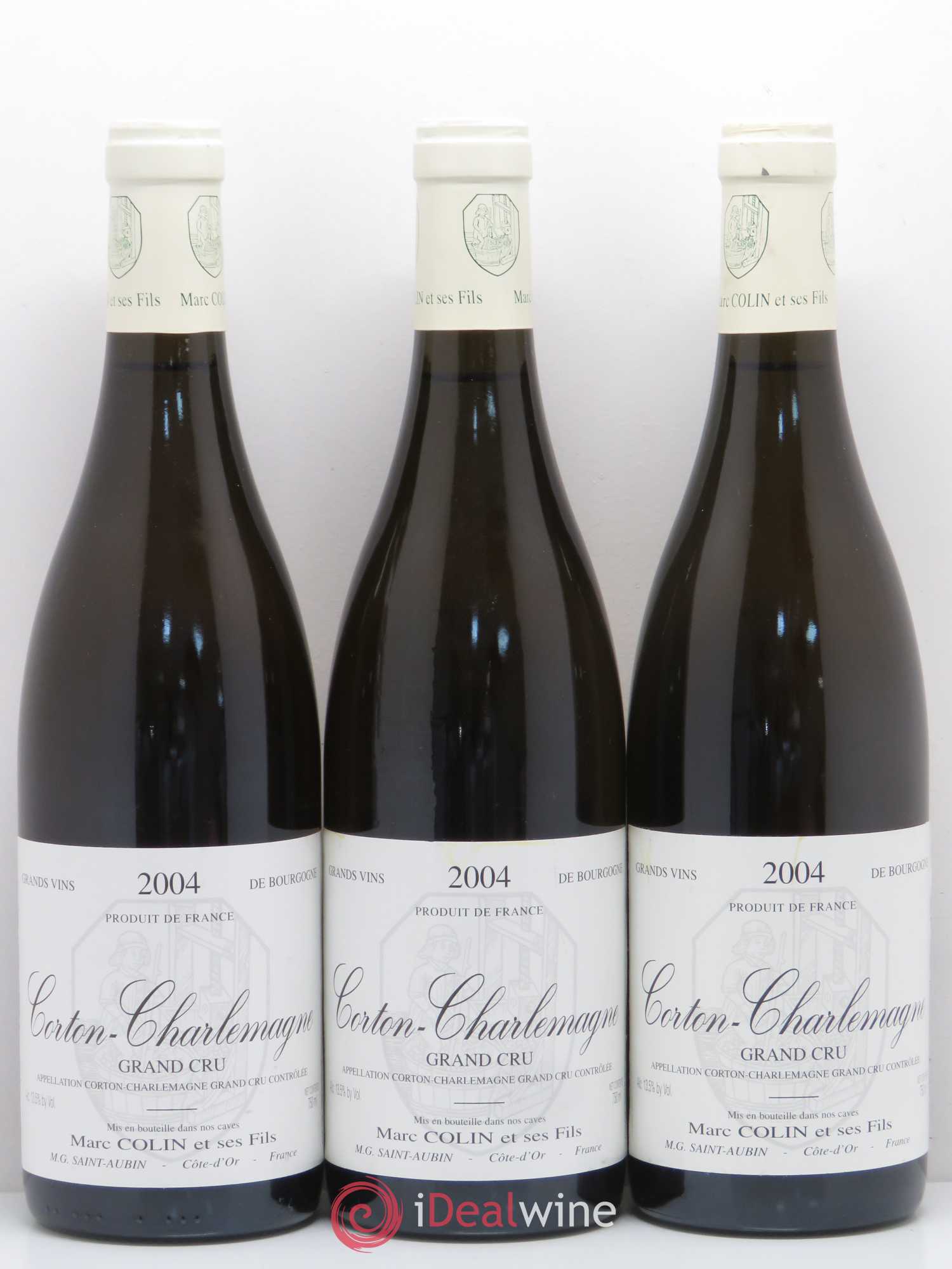 Corton-Charlemagne Grand Cru Marc Colin 2004 - Lot de 3 bouteilles - 0