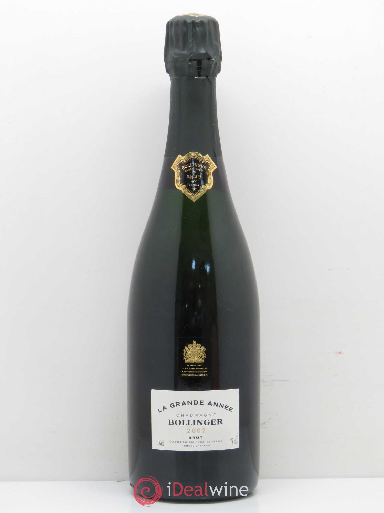 La Grande Année Brut Bollinger 2002 - Lot de 1 bouteille - 0