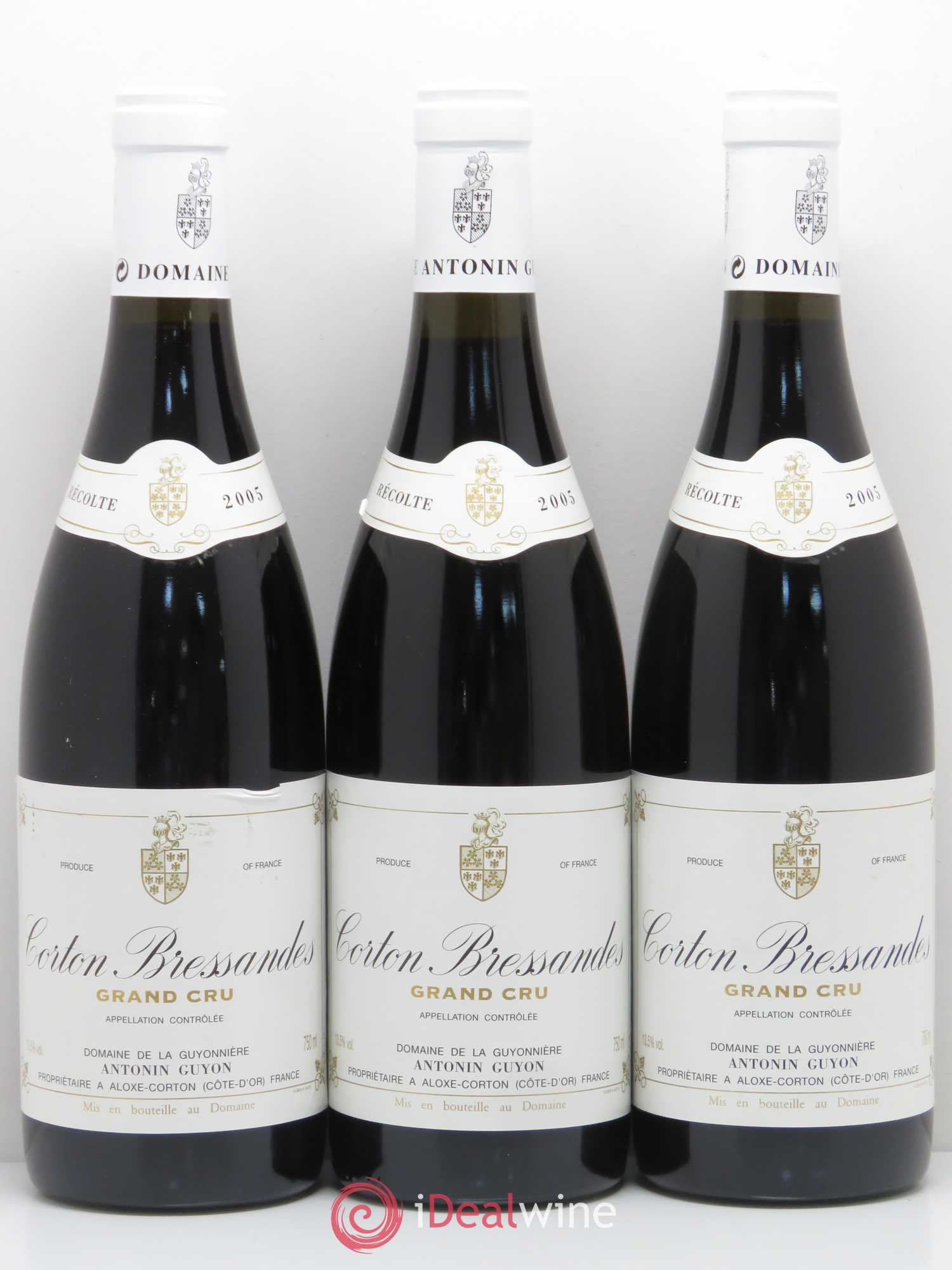 Corton Grand Cru Bressandes Antonin Guyon 2005 - Posten von 3 Flaschen - 0
