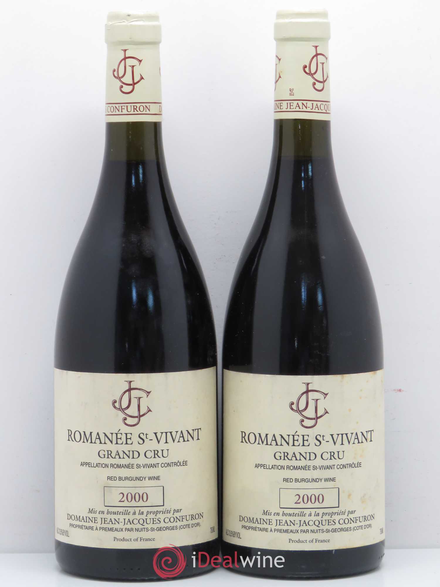 Romanée-Saint-Vivant Grand Cru Jean-Jacques Confuron 2000 - Lot de 2 bouteilles - 0