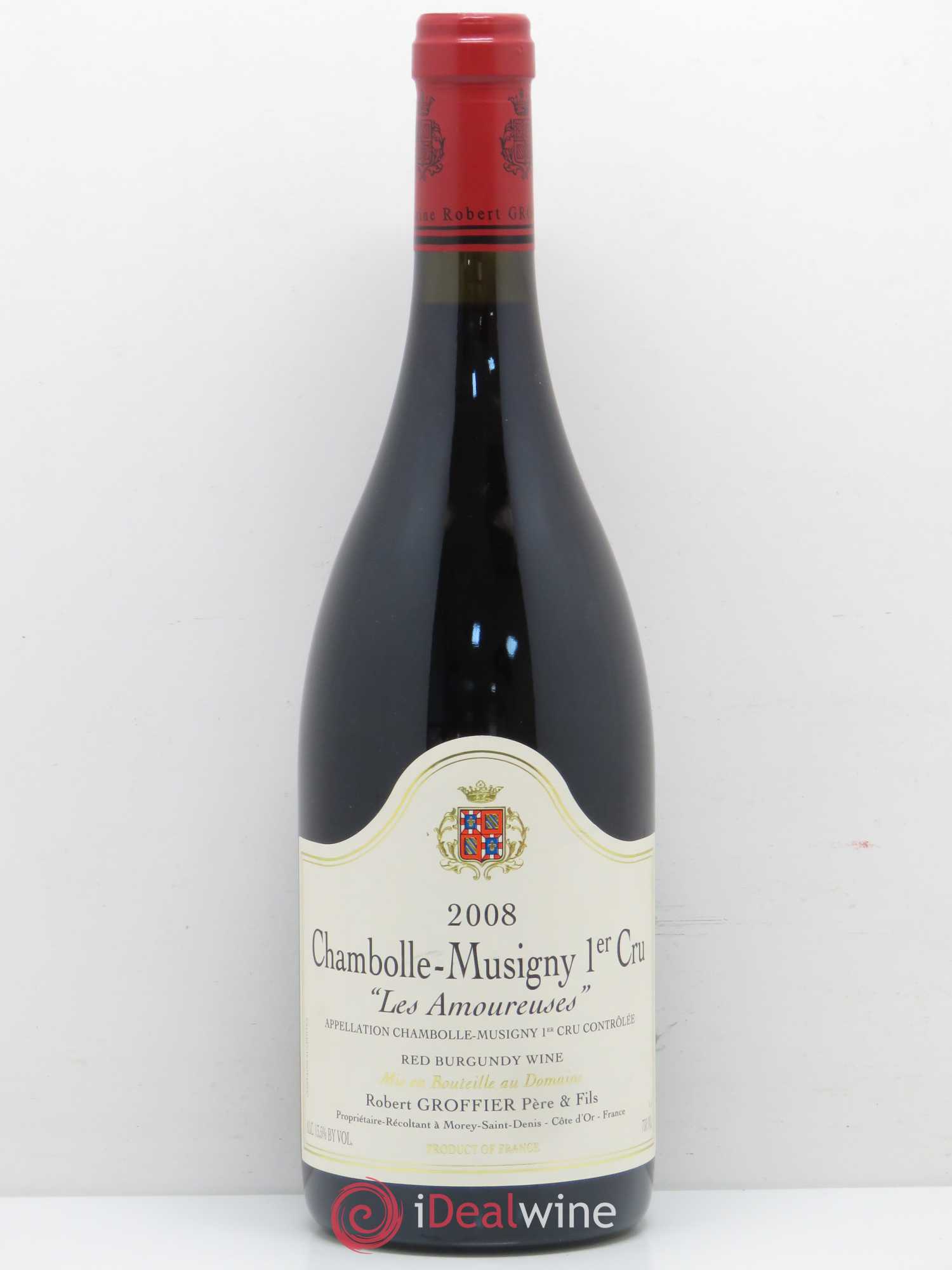 Chambolle-Musigny 1er Cru Les Amoureuses Robert Groffier Père & Fils (Domaine) 2008 - Lot de 1 bouteille - 0