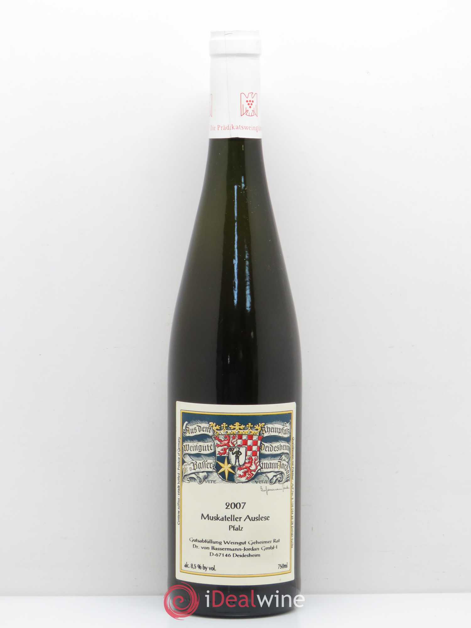 Allemagne Rheingau Basserman Jordan Muskateller Auslese Pfalz 2007 - Posten von 1 Flasche - 0