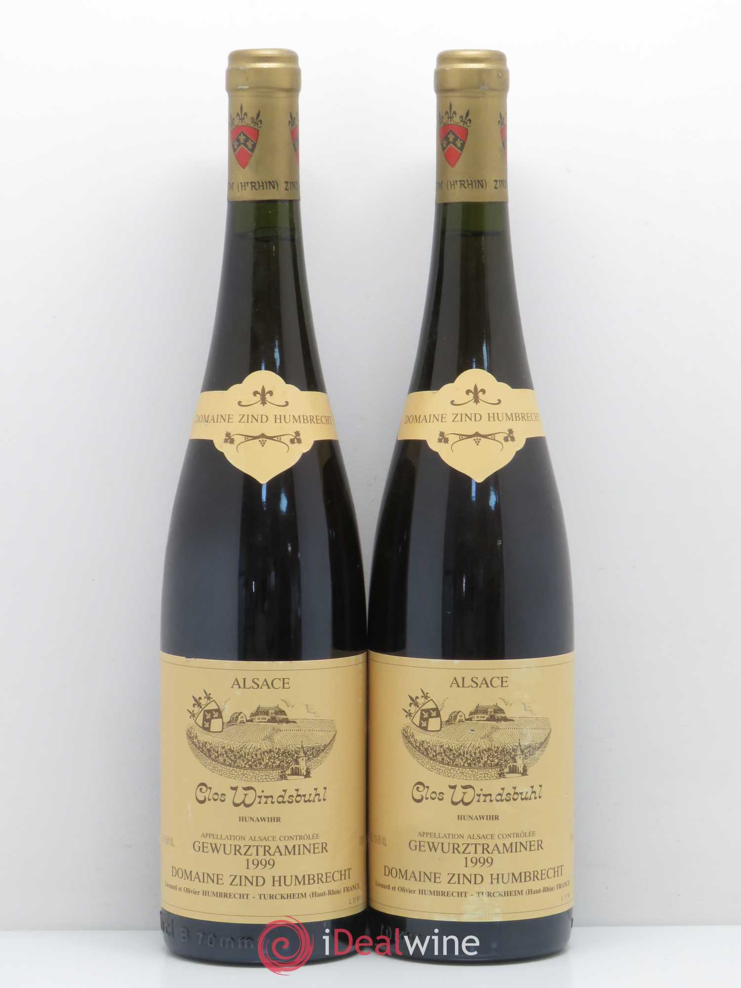 Alsace Gewurztraminer Clos Windsbuhl Zind-Humbrecht (Domaine) 1999 - Lot de 2 bouteilles - 0