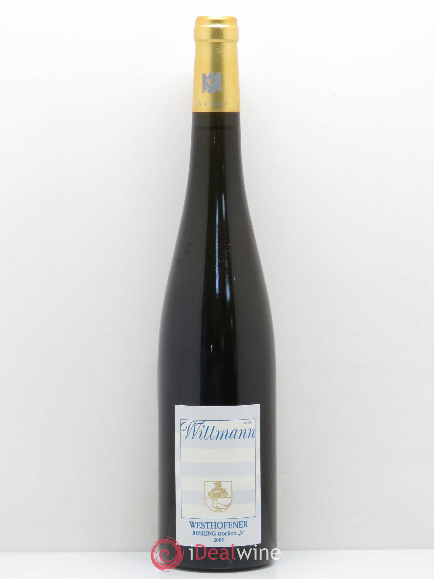 Allemagne Rheingau Westhofener Riesling Trocken S Goldkapsel Wittmann 2005 - Posten von 1 Flasche - 0