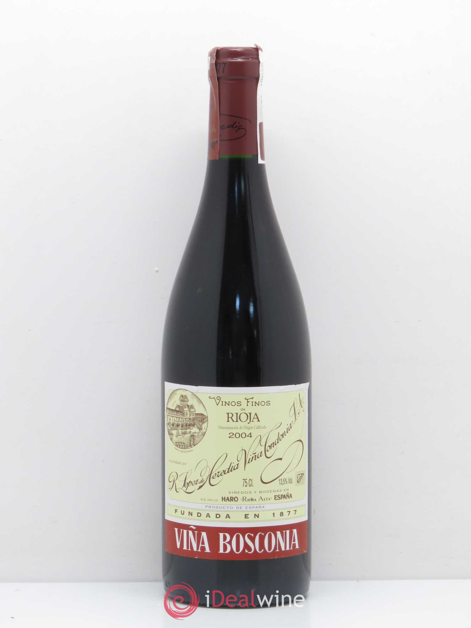 Rioja DOCA Vina Bosconia Reserva Lopez de Heredia 2004 - Posten von 1 Flasche - 0