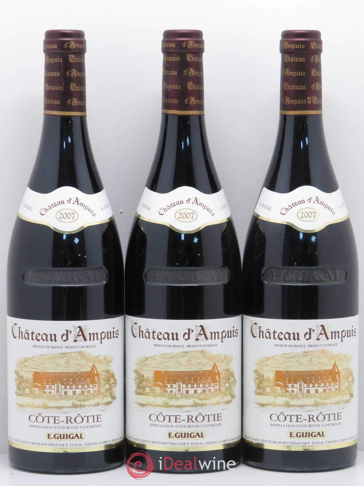 Côte-Rôtie Château d'Ampuis Guigal 2007 - Lot de 3 bouteilles - 0