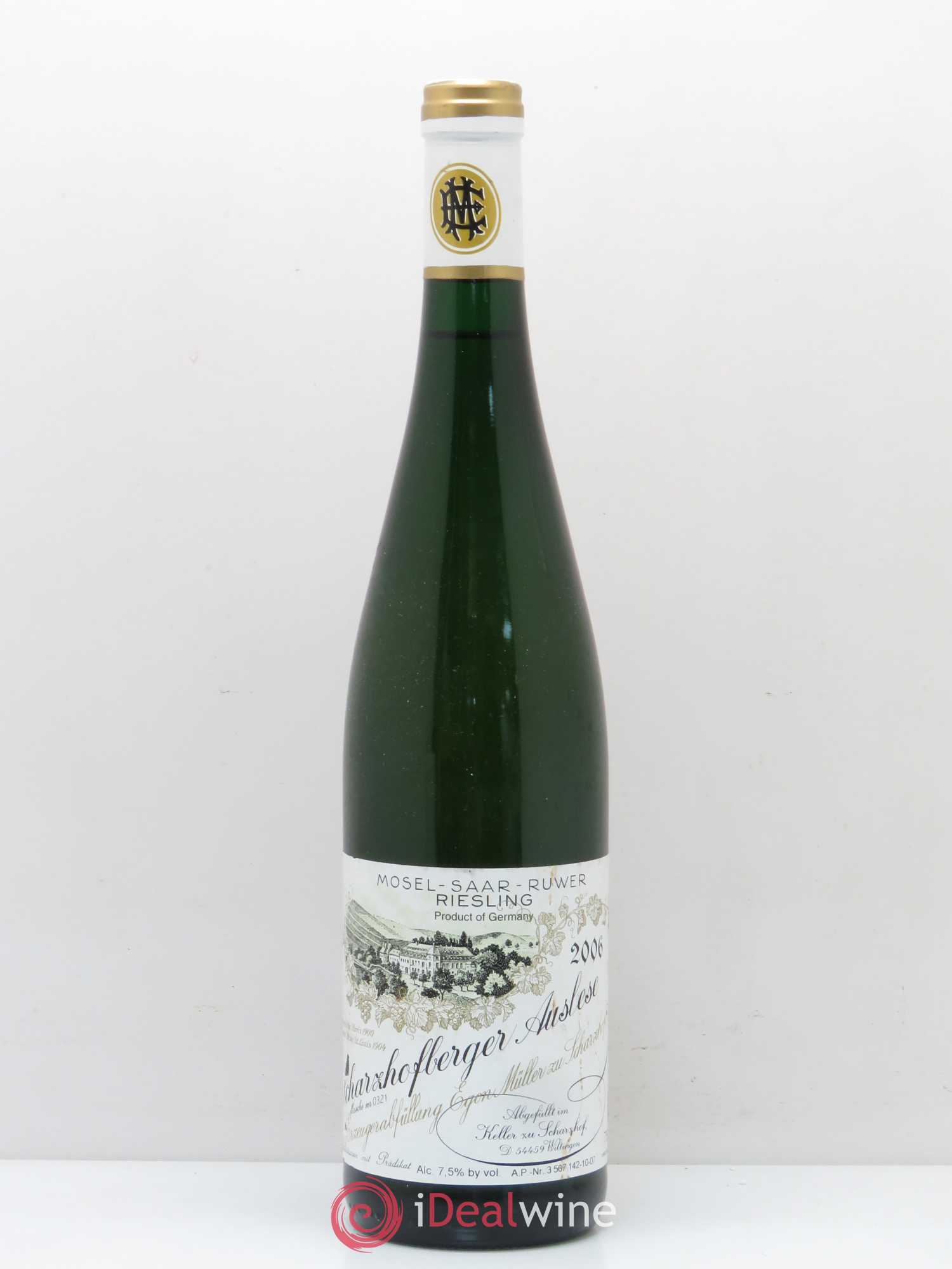 Riesling Scharzhofberger Auslese Egon Muller 2006 - Posten von 1 Flasche - 0