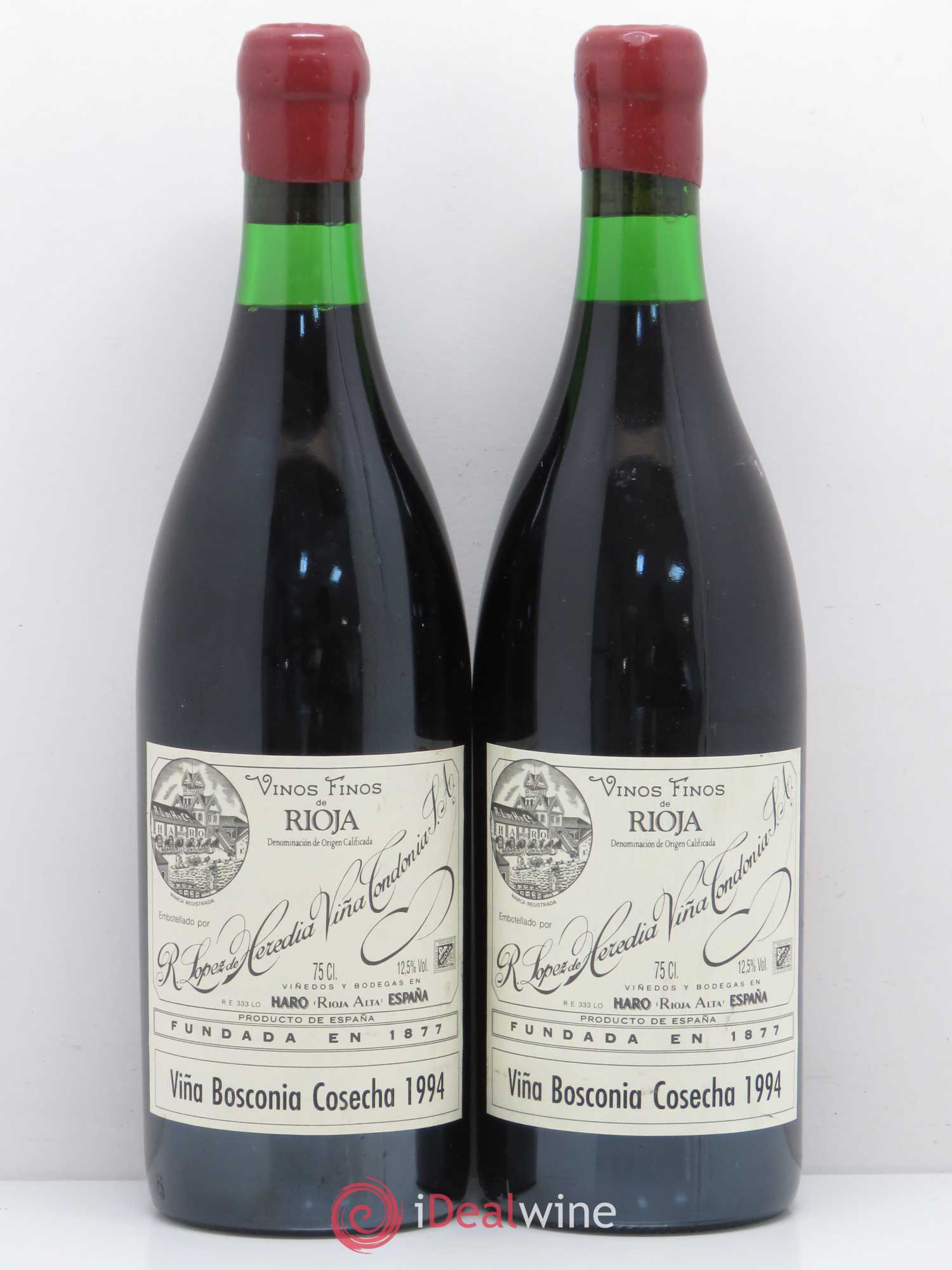 Rioja DOCA Vina Bosconia Gran Reserva Lopez de Heredia 1994 - Lot de 2 bouteilles - 0