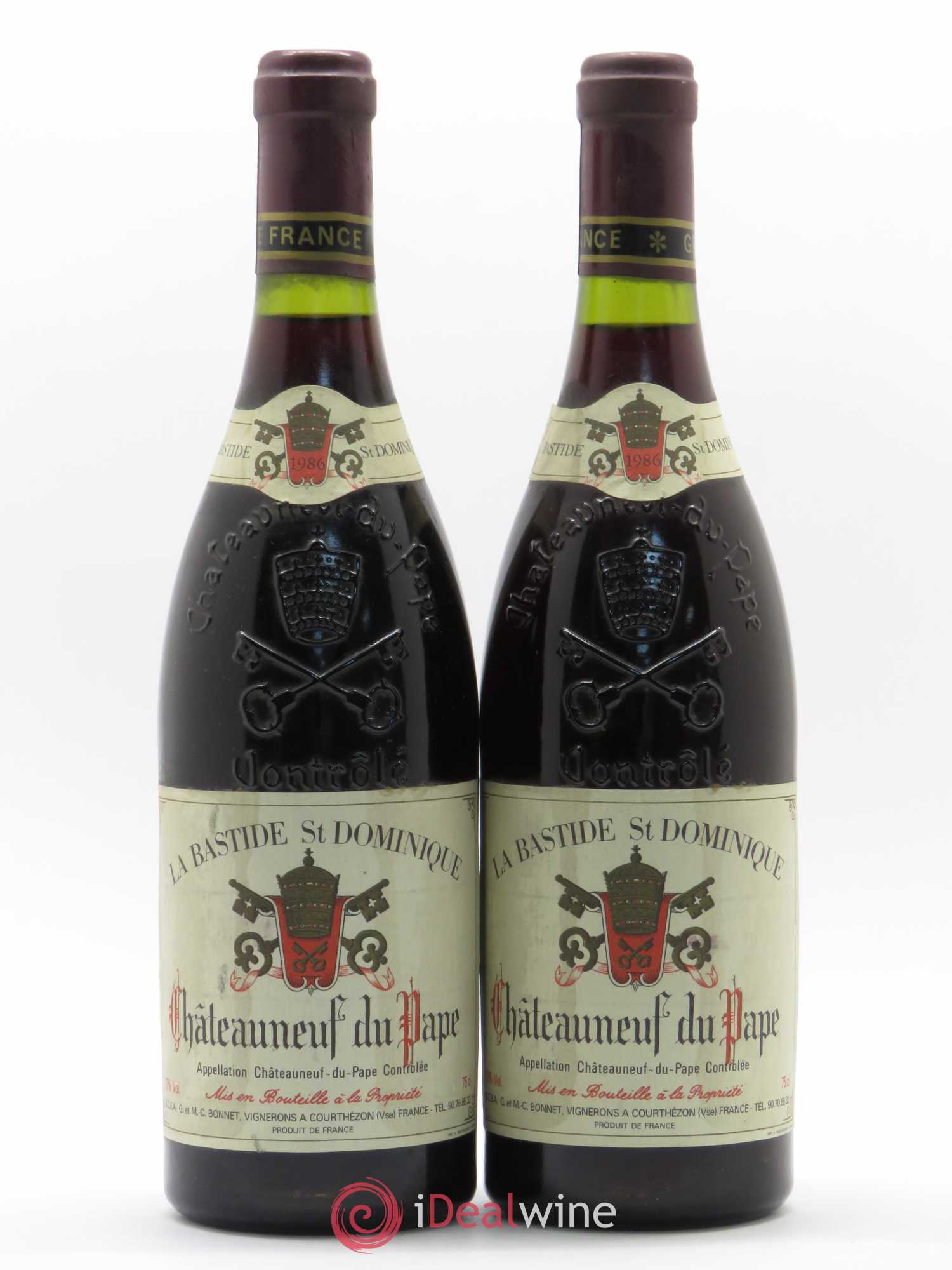 Châteauneuf-du-Pape La Bastide Saint Dominique 1986 - Posten von 2 Flaschen - 0