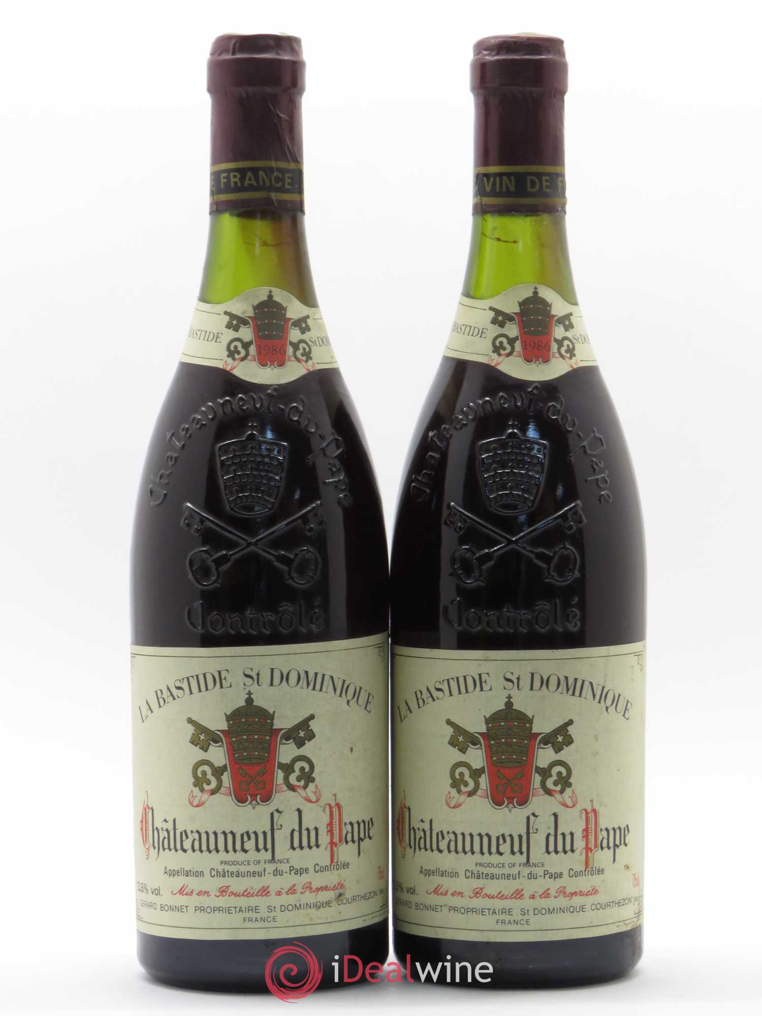 Châteauneuf-du-Pape La Bastide Saint Dominique 1986 - Posten von 2 Flaschen - 0