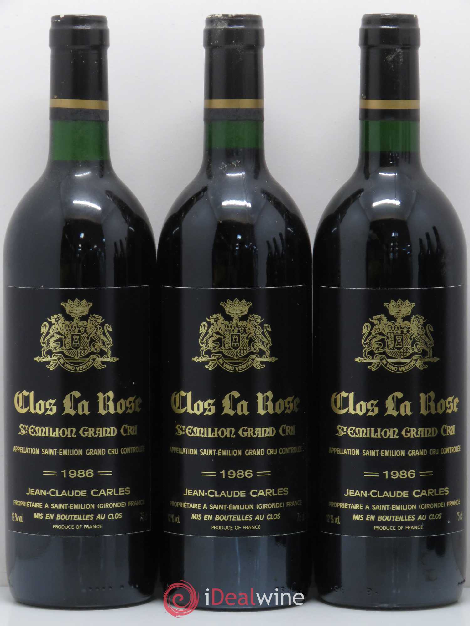 Saint-Émilion Grand Cru Clos De La Rose (sans prix de réserve) 1986 - Posten von 6 Flaschen - 1
