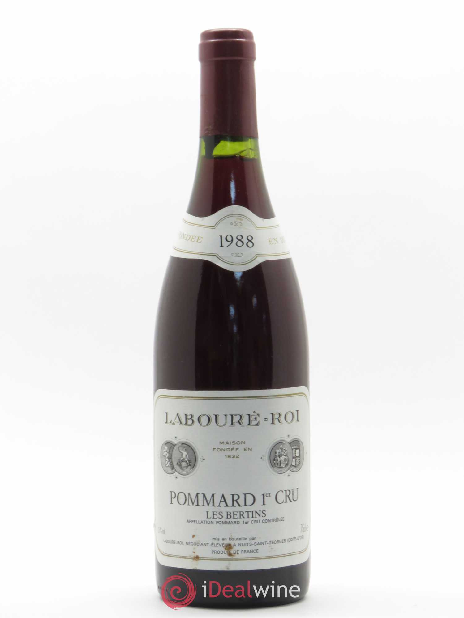 Pommard 1er Cru Les Bertins Labouré Roi 1988 - Posten von 1 Flasche - 0
