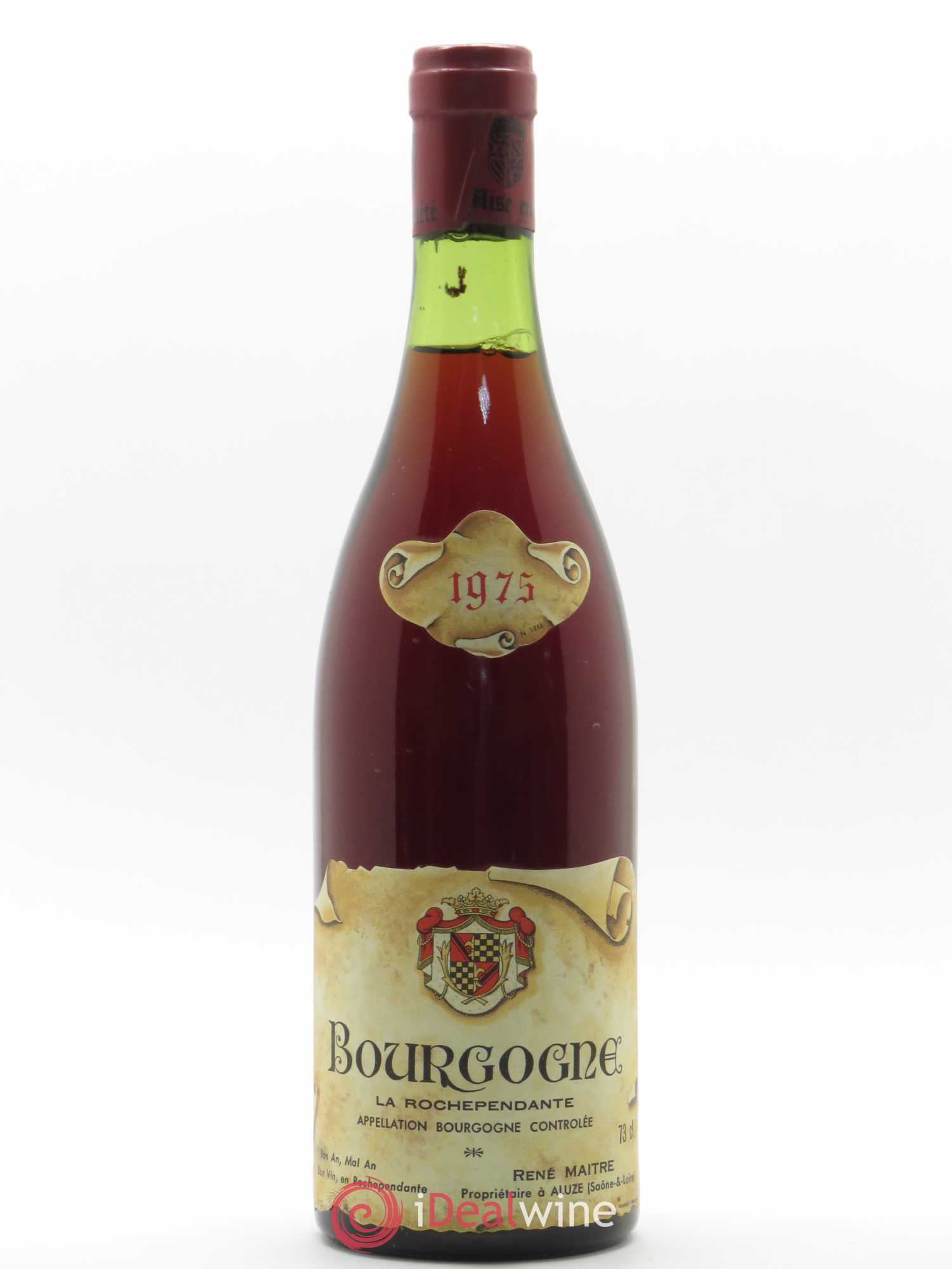 Bourgogne La Rochependante René Maître 1975 - Lot de 1 bouteille - 0