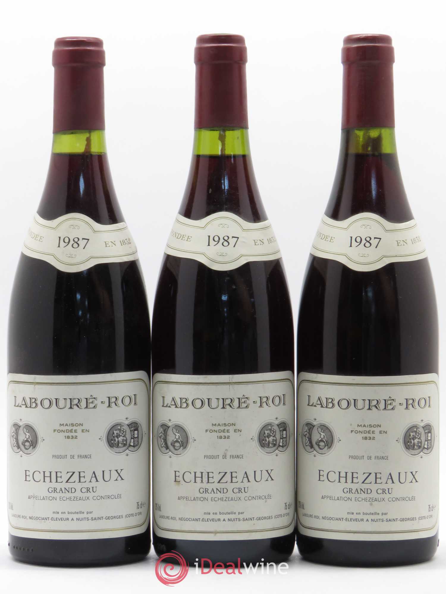 Echezeaux Grand Cru Labouré Roi 1987 - Lot de 3 bouteilles - 0
