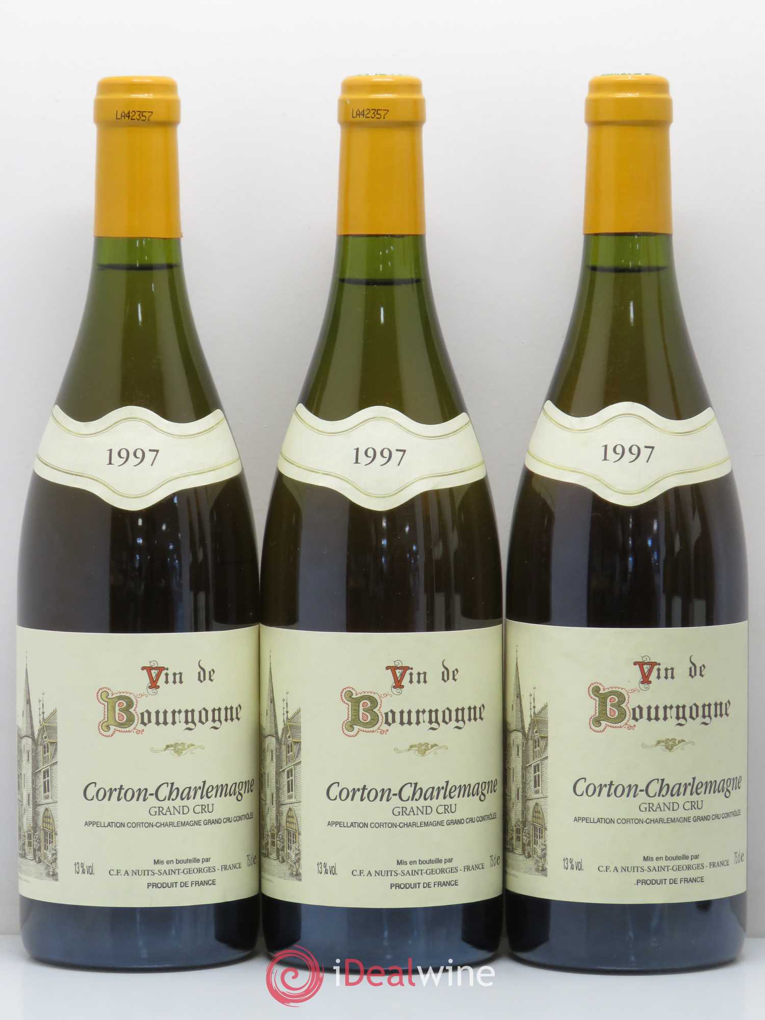 Corton-Charlemagne Grand Cru C.F 1997 - Posten von 6 Flaschen - 1