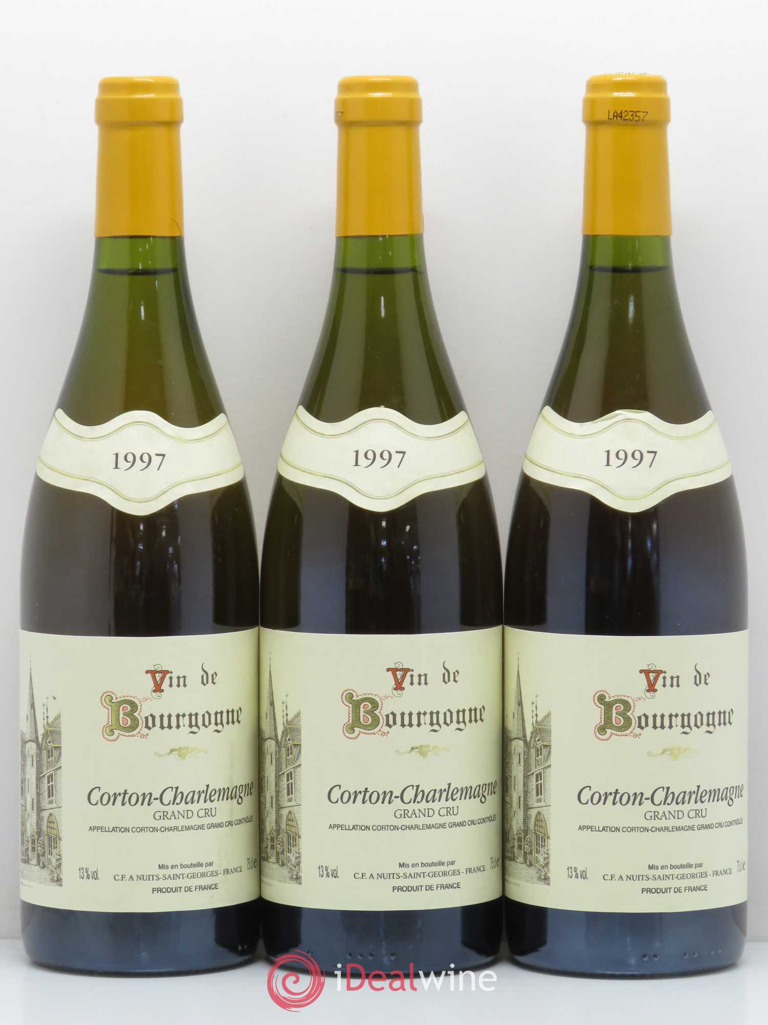 Corton-Charlemagne Grand Cru C.F 1997 - Posten von 6 Flaschen - 2